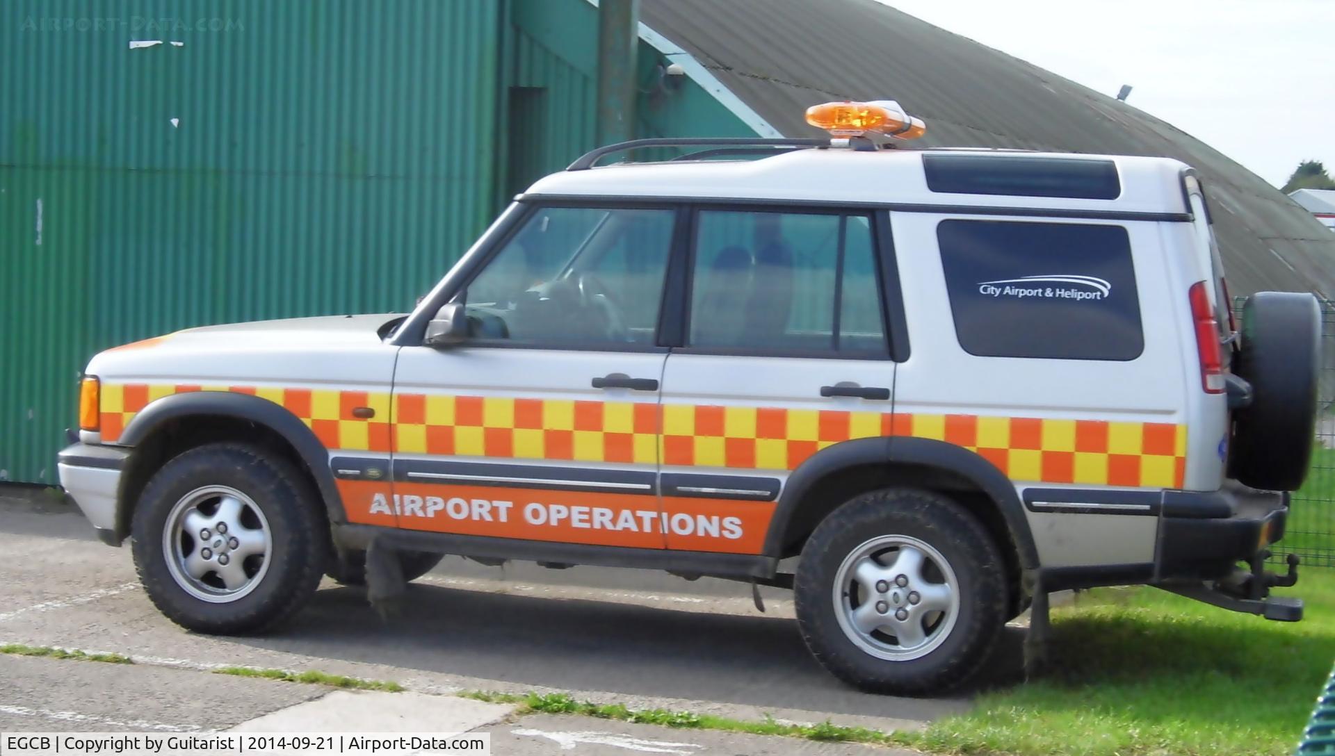 City Airport Manchester, Manchester, England United Kingdom (EGCB) - Airport ops vehicle at the City Airport Manchester.