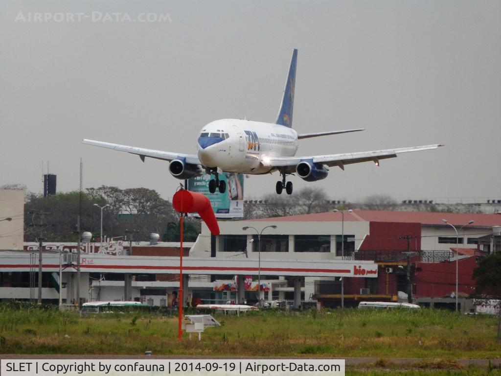 El Trompillo Airport, Santa Cruz Bolivia (SLET) - FAB-113 landing with south wind at SLET