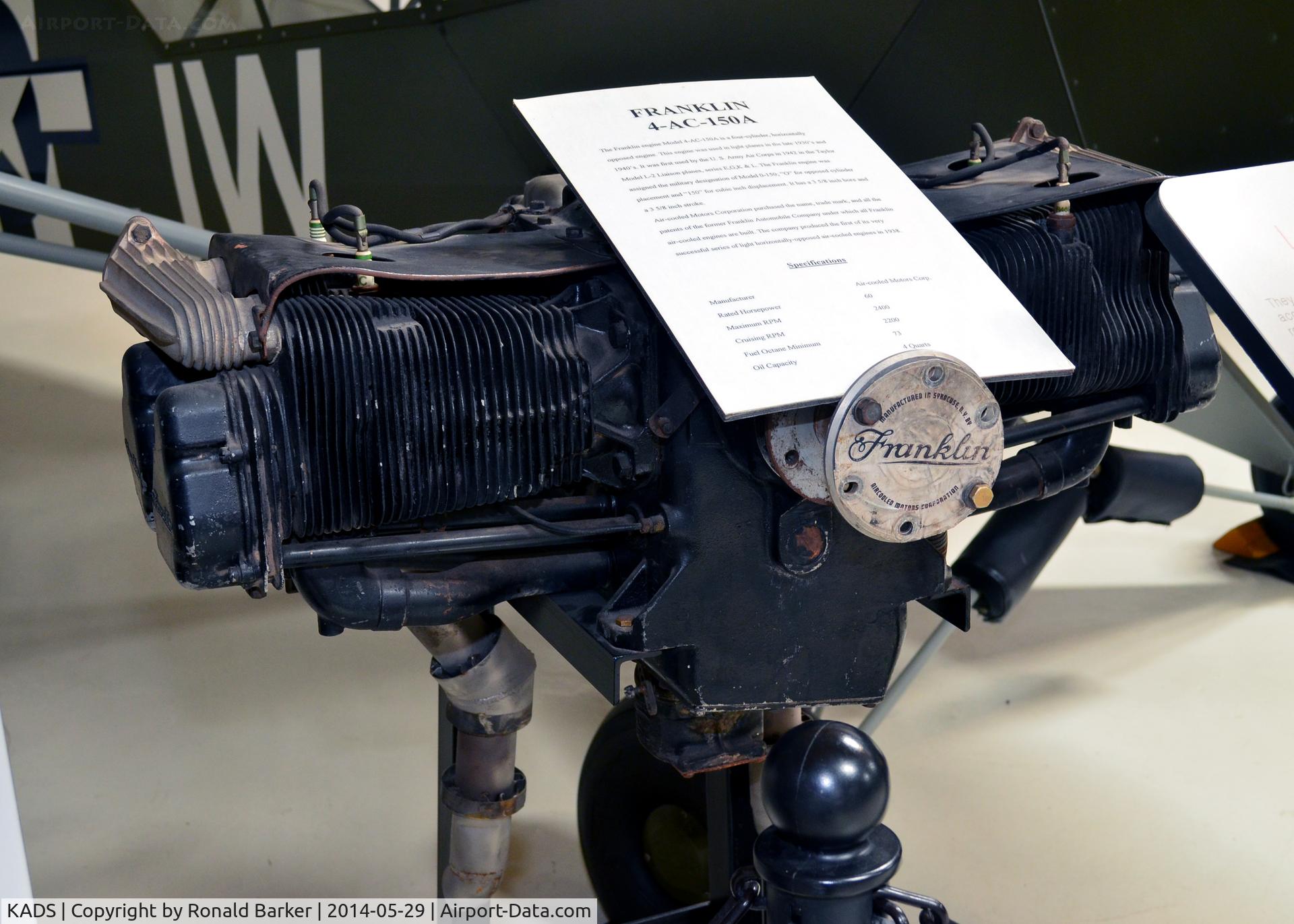 Addison Airport (ADS) - Franklin -4-AC-150A engine 