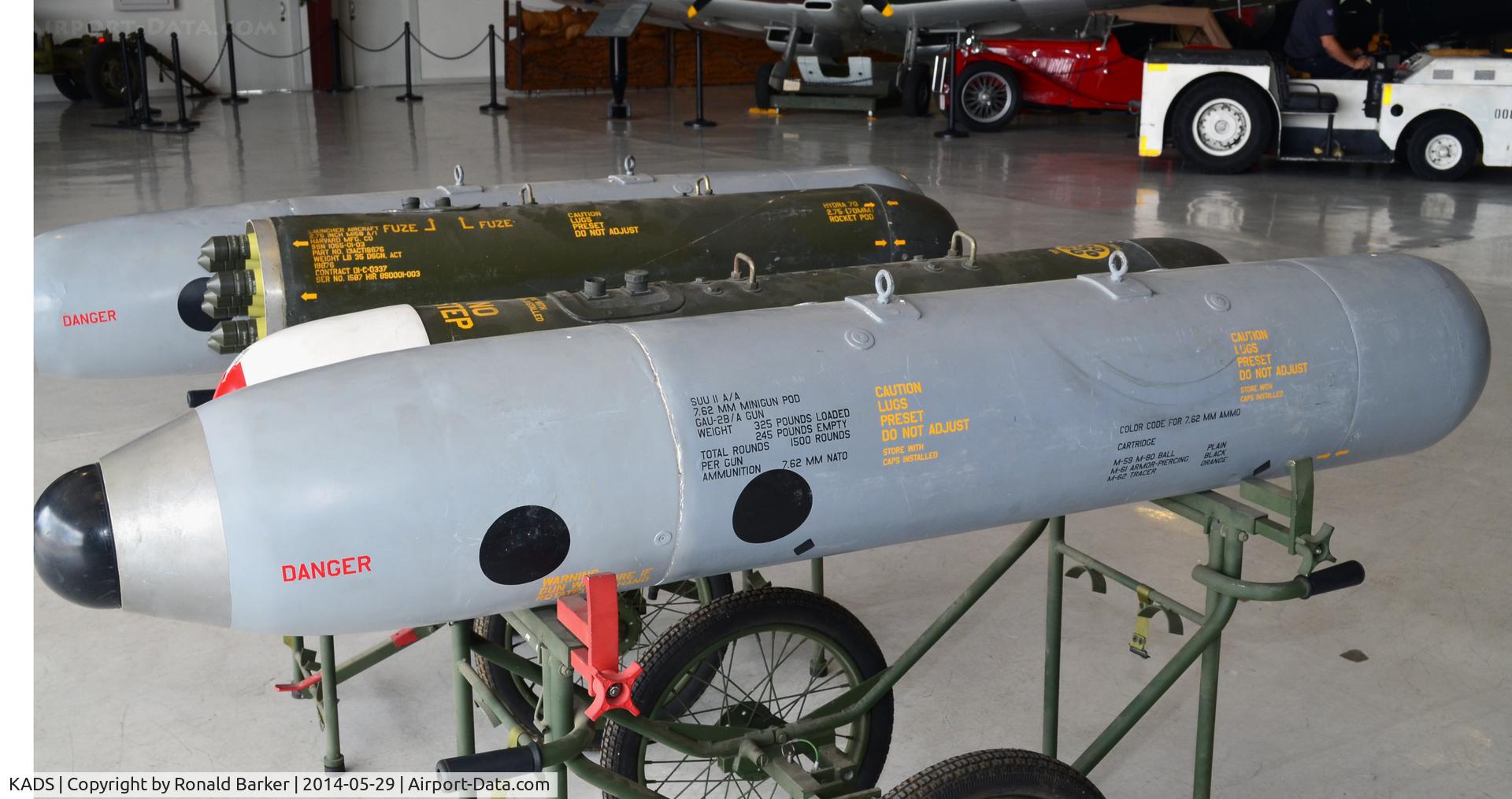 Addison Airport (ADS) - SUU-11, GAU-2B
