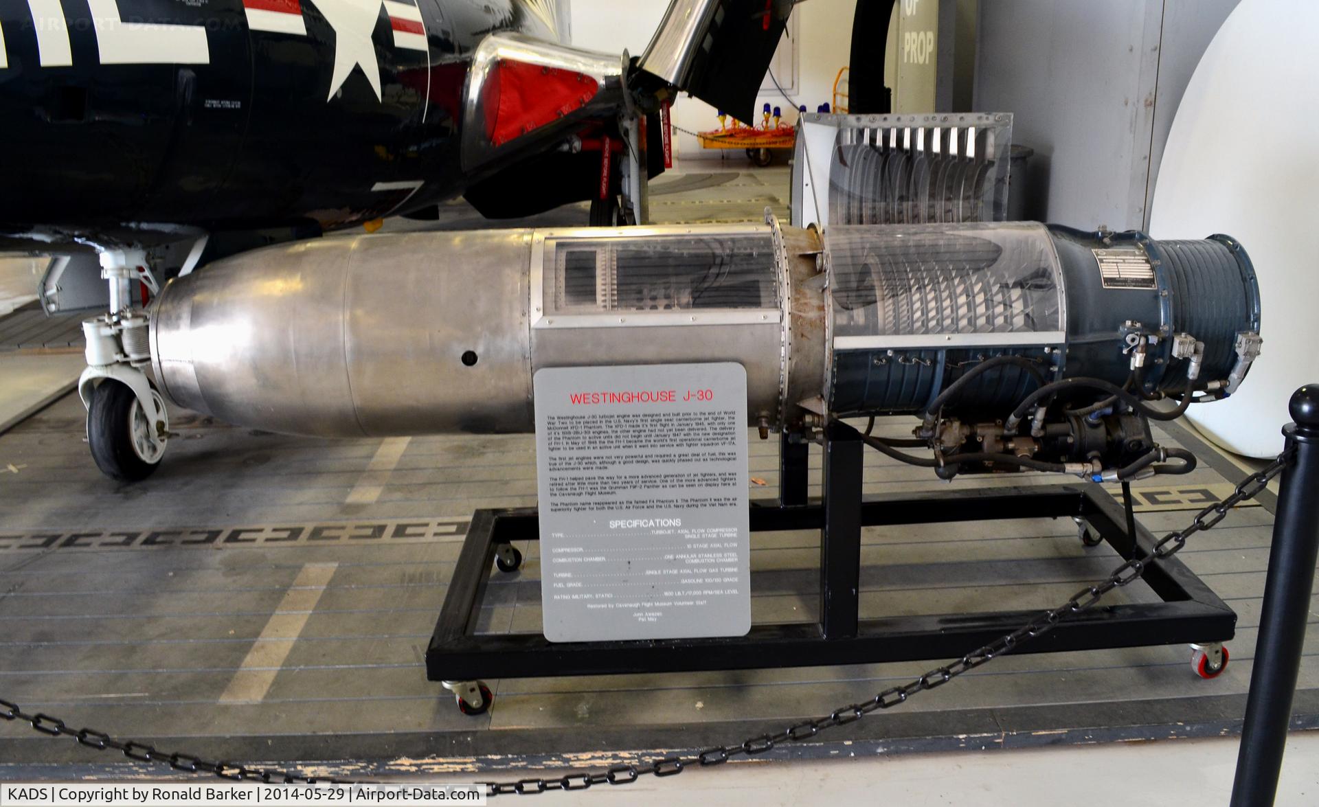 Addison Airport (ADS) - Westinghouse J-30 engine  