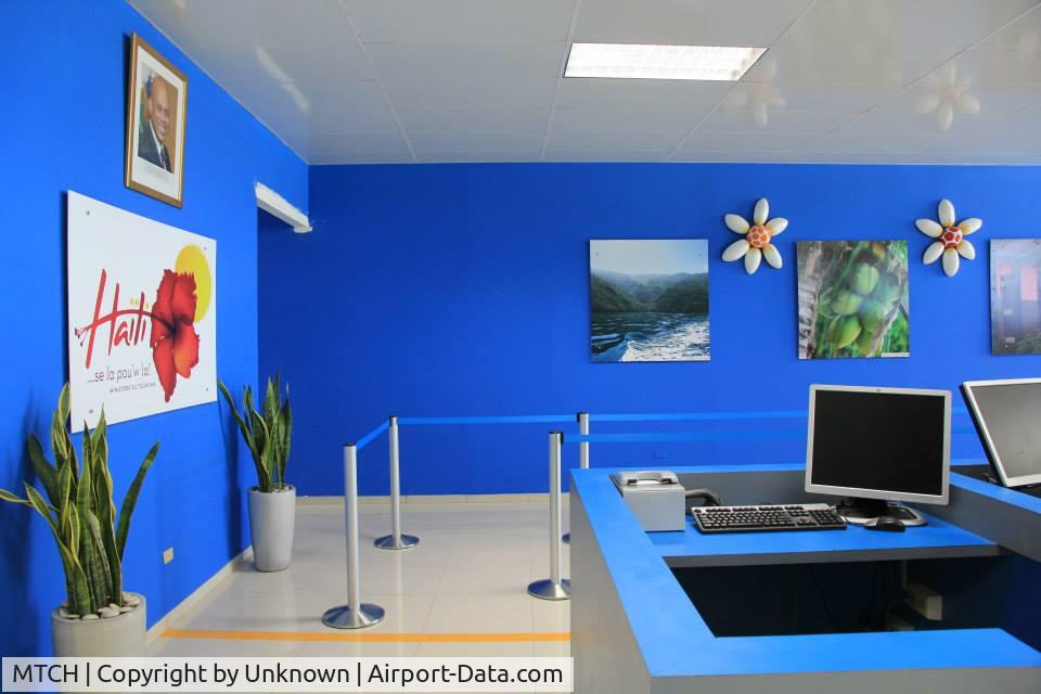 Cap-Haitien International Airport, Cap-Haitien Haiti (MTCH) - The immigration section of the Hugo Chavez International Airport of Cap-Haitien for the inaugural flight from Miami