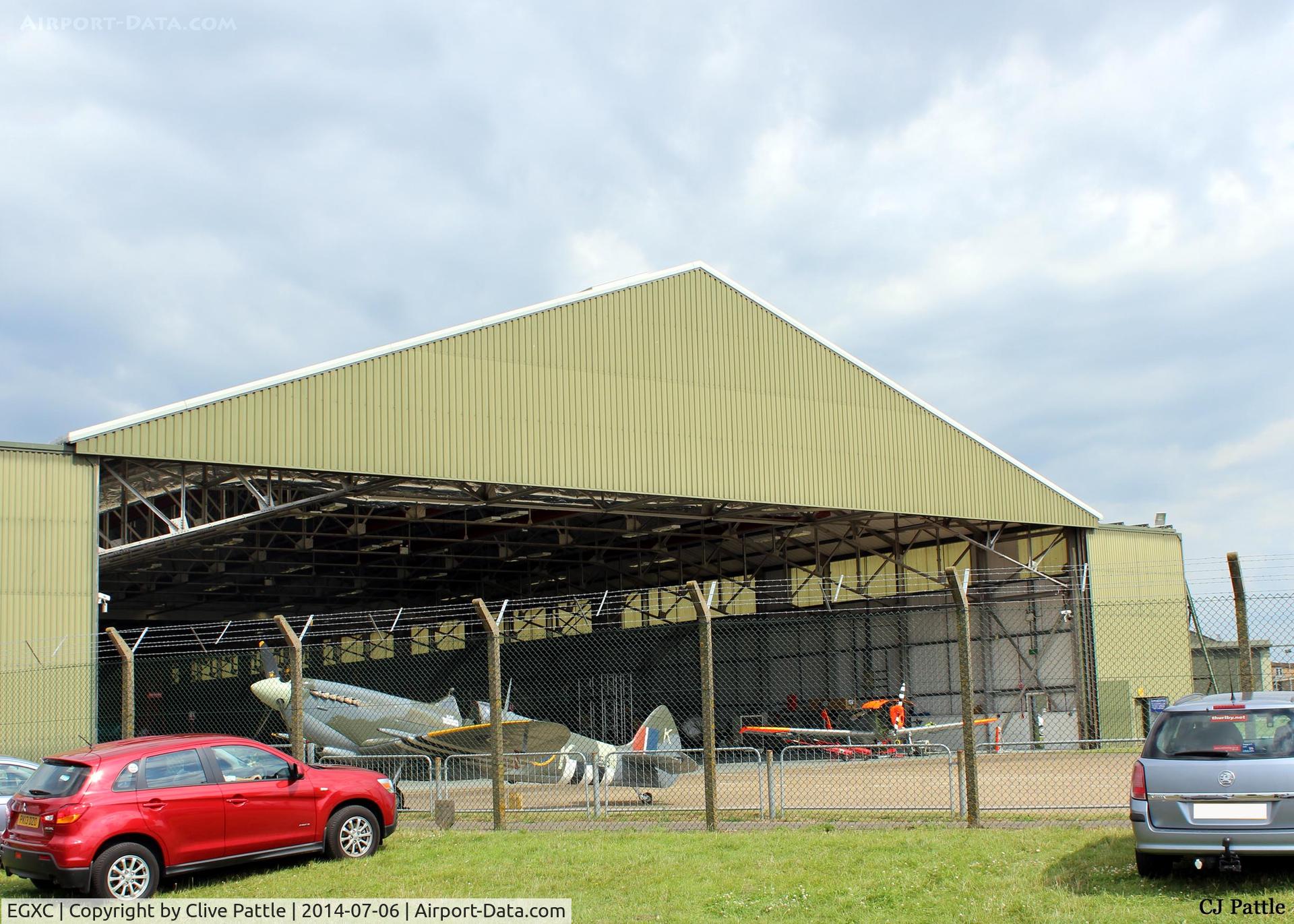 RAF Coningsby Airport, Coningsby, England United Kingdom (EGXC) - The BBMF hangar at RAF Coningsby