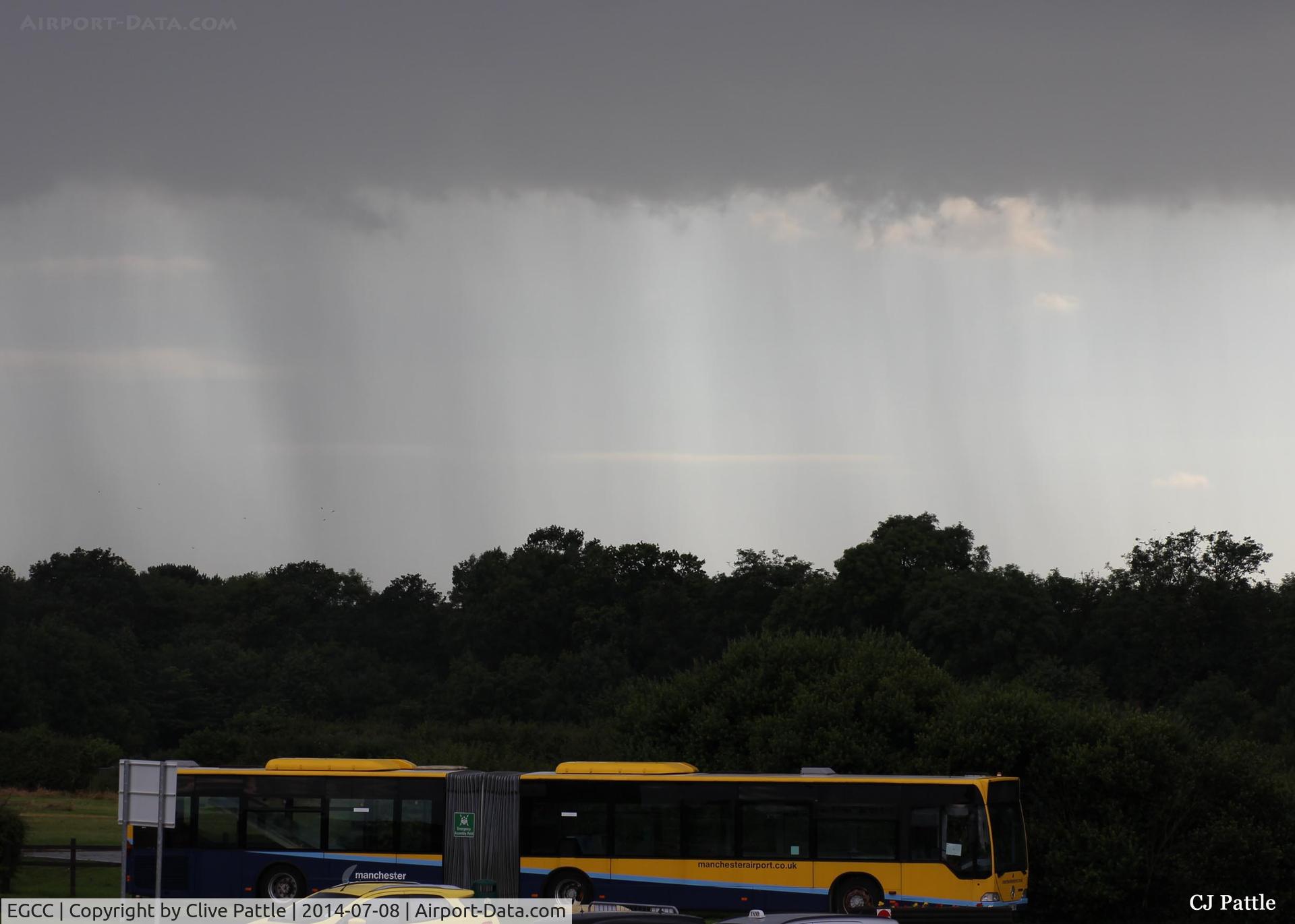 Manchester Airport, Manchester, England United Kingdom (EGCC) - When it pours at Manchester EGCC - it pours