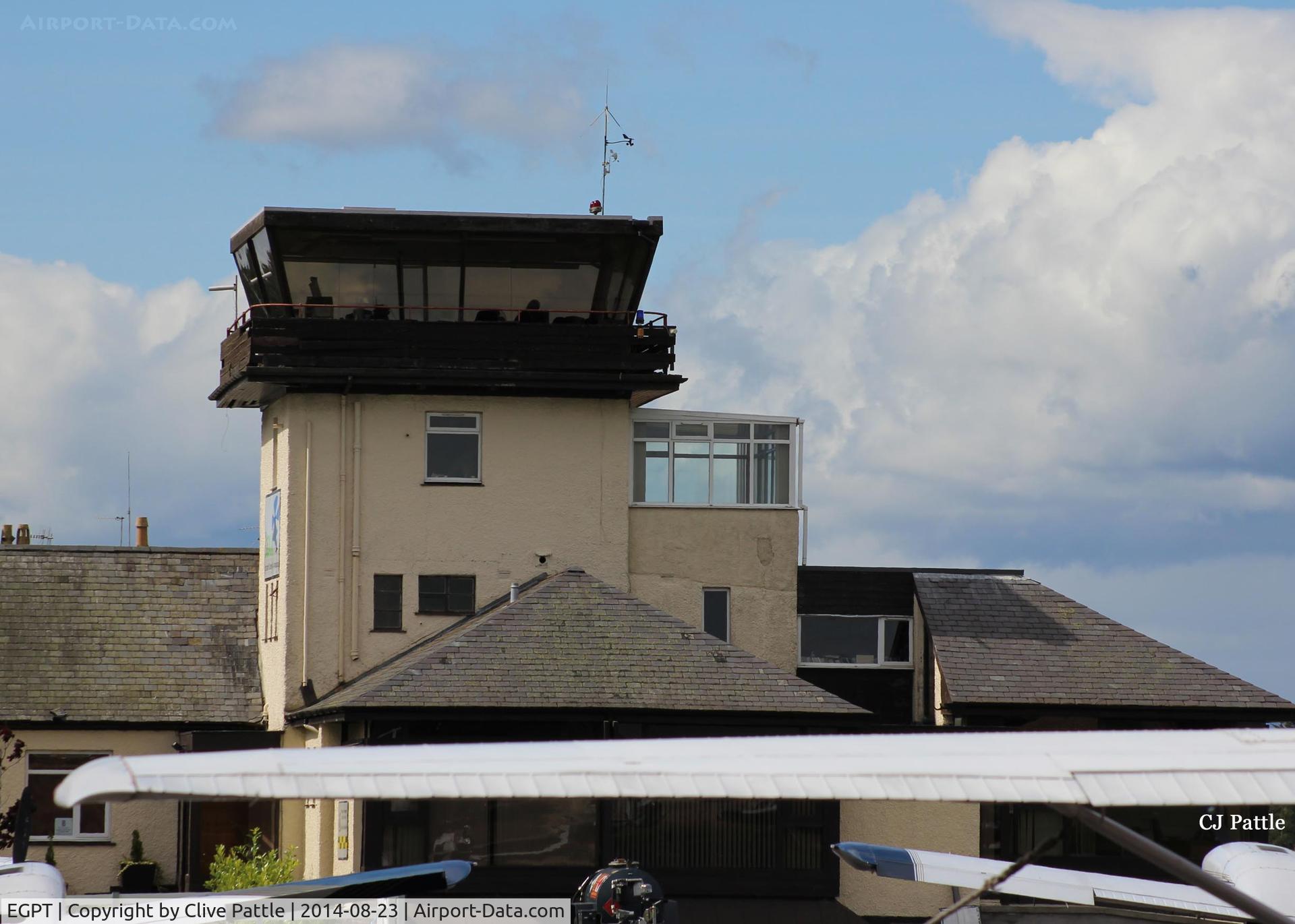 Perth Airport (Scotland), Perth, Scotland United Kingdom (EGPT) - Another view of the Tower at Perth (EGPT)