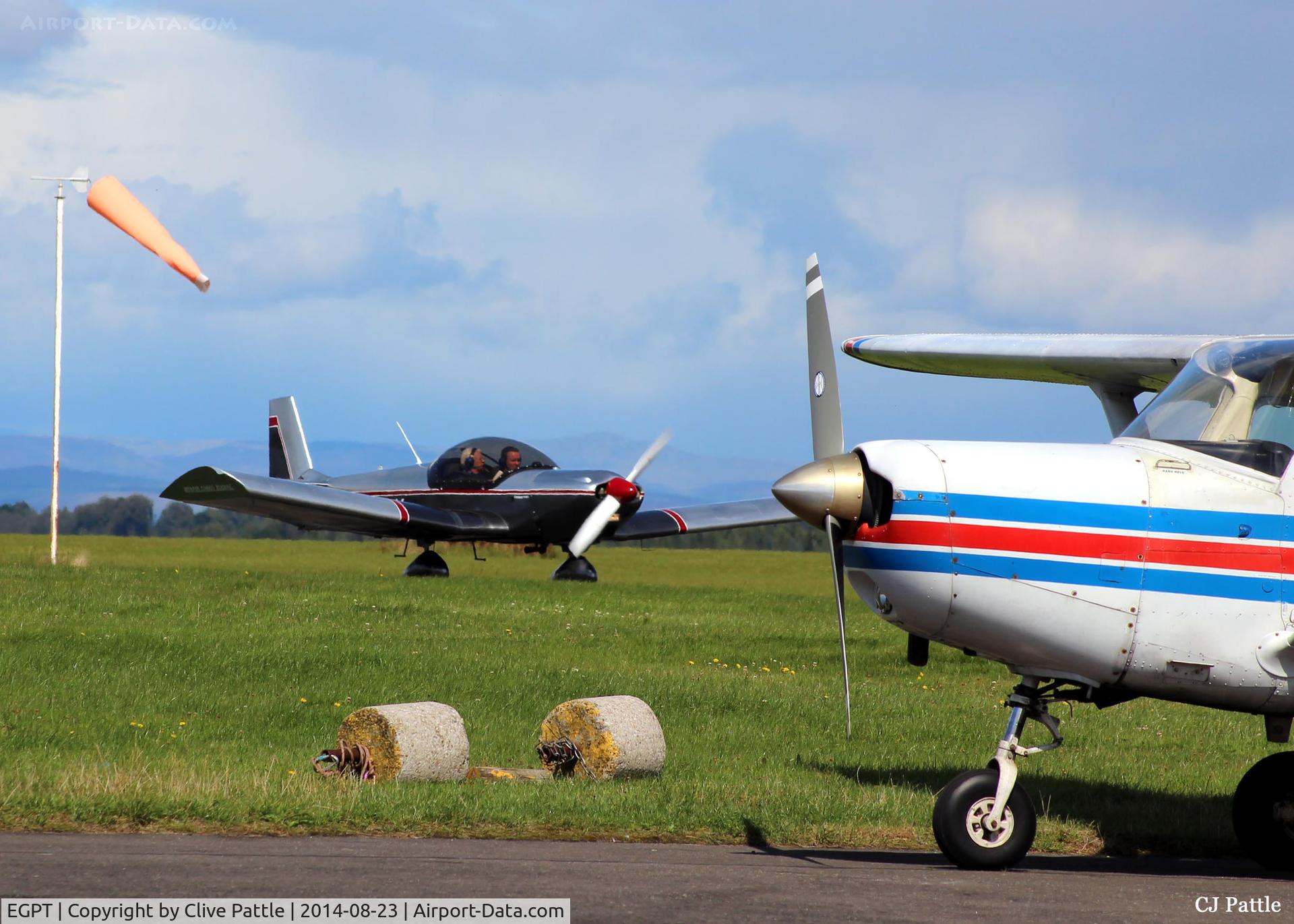 Perth Airport (Scotland), Perth, Scotland United Kingdom (EGPT) - A busy little GA field - Perth EGPT