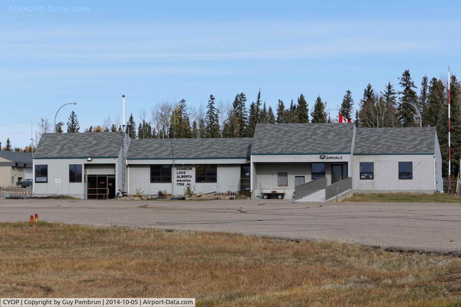 Rainbow Lake Airport, Rainbow Lake, Alberta Canada (CYOP) - From the apron