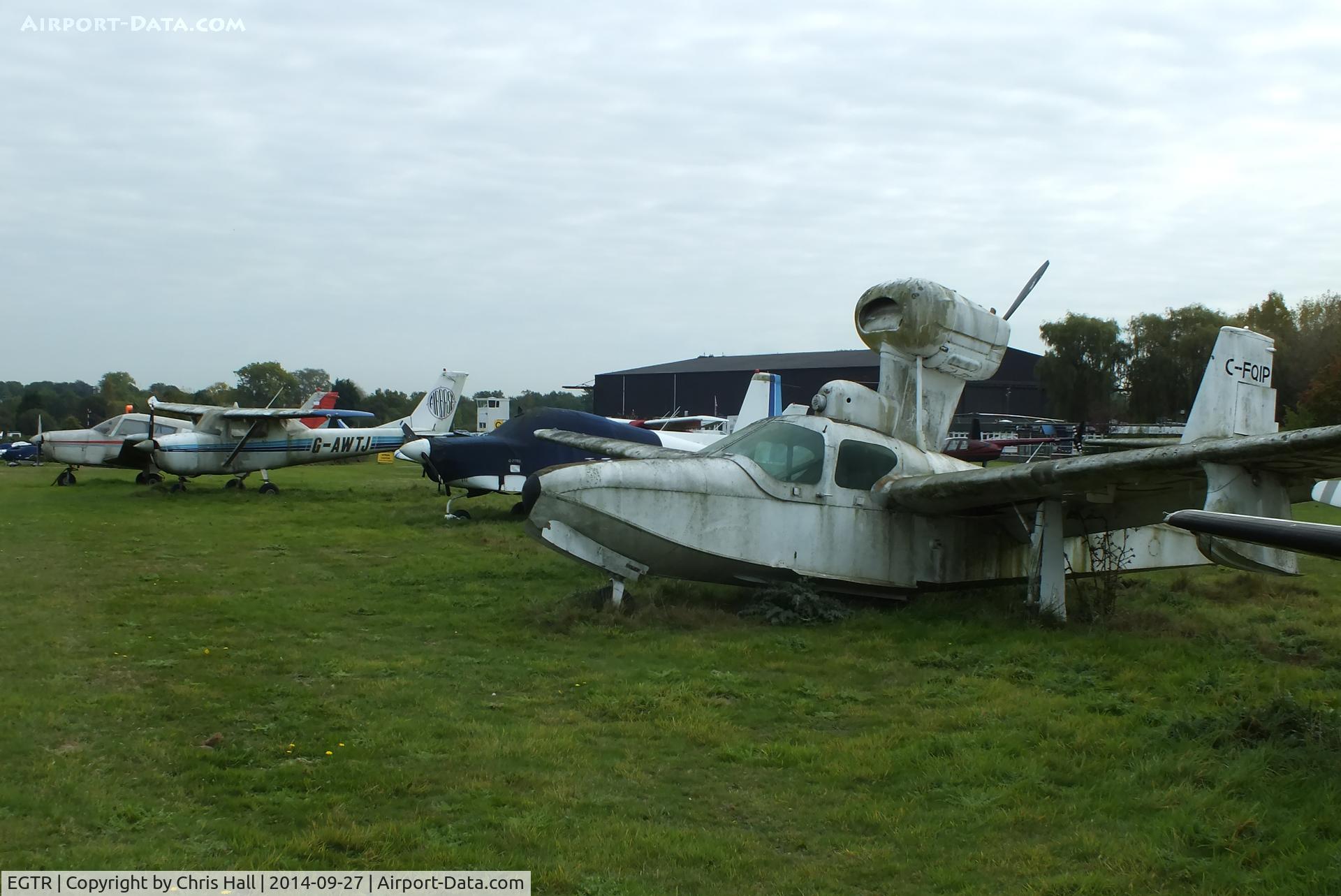 Elstree Airfield Airport, Watford, England United Kingdom (EGTR) - the graveyard at Elstree