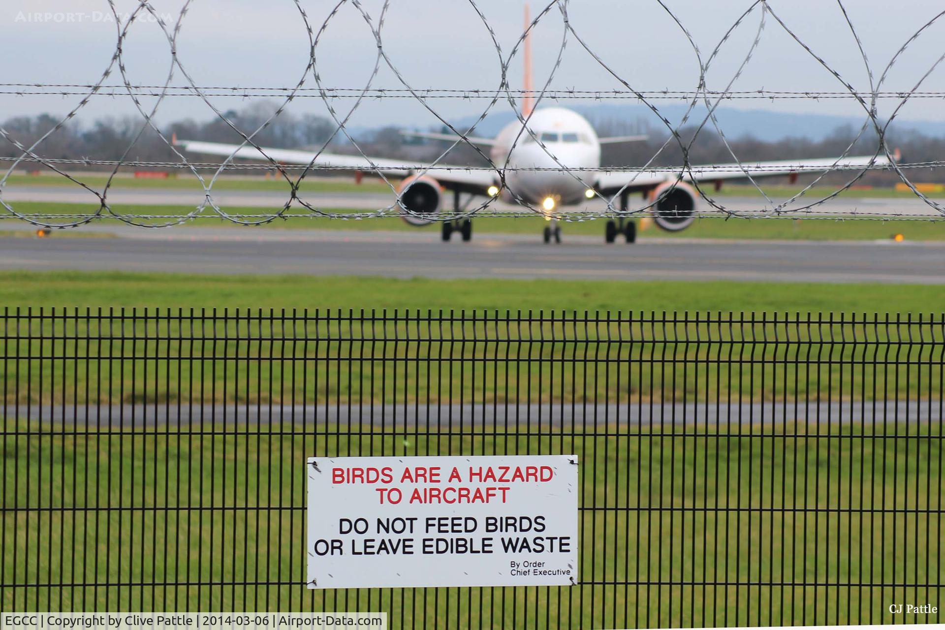Manchester Airport, Manchester, England United Kingdom (EGCC) - Don't feed the aircraft at Manchester EGCC