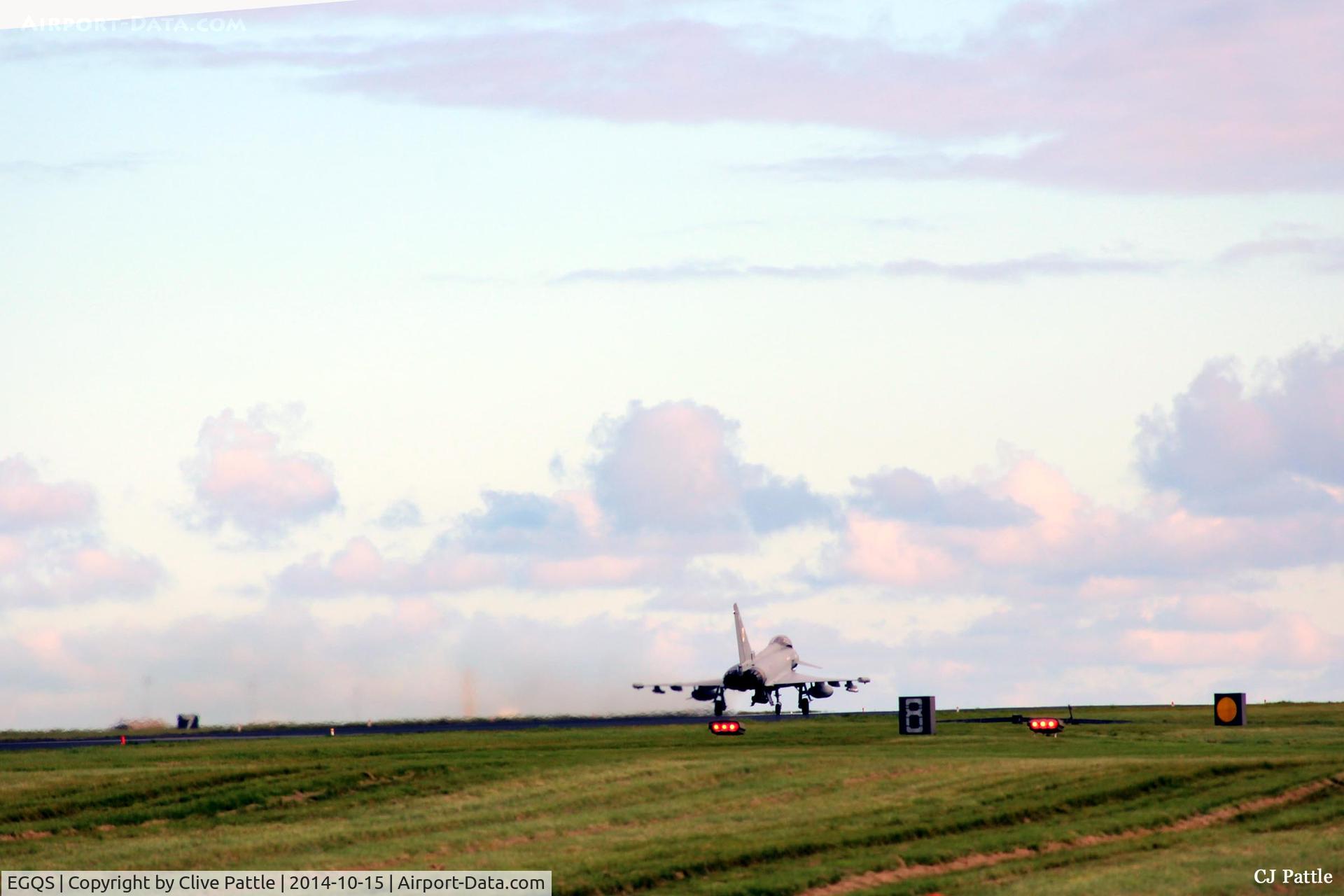 RAF Lossiemouth Airport, Lossiemouth, Scotland United Kingdom (EGQS) - Undulating runway '05' at RAF Lossiemouth EGQS
