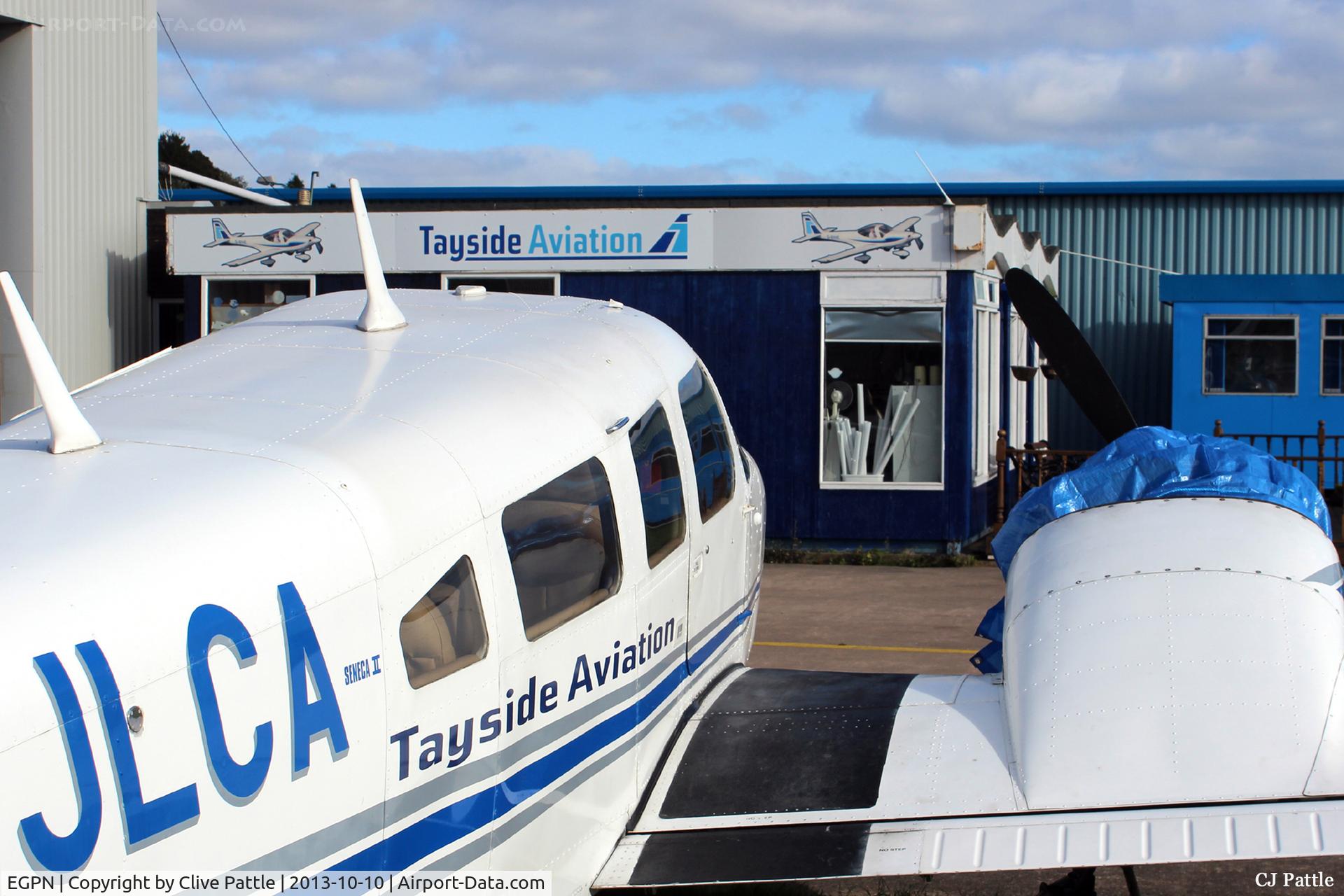 Dundee Airport, Dundee, Scotland United Kingdom (EGPN) - Tayside Aviation Engineering hangar and Clubroom at Dundee Riverside EGPN