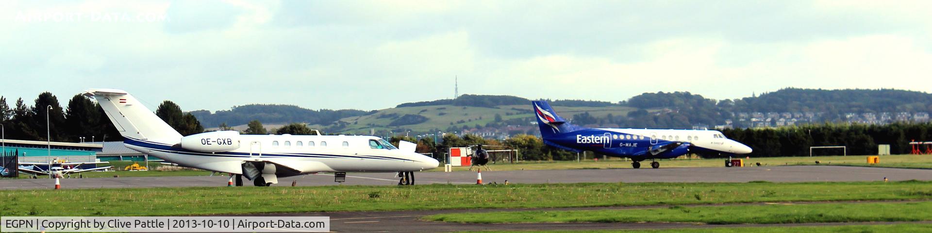 Dundee Airport, Dundee, Scotland United Kingdom (EGPN) - Apron scene at Dundee Riverside EGPN