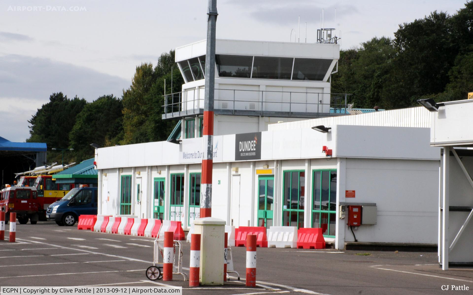 Dundee Airport, Dundee, Scotland United Kingdom (EGPN) - Dundee Airport terminal viewed from the airside.