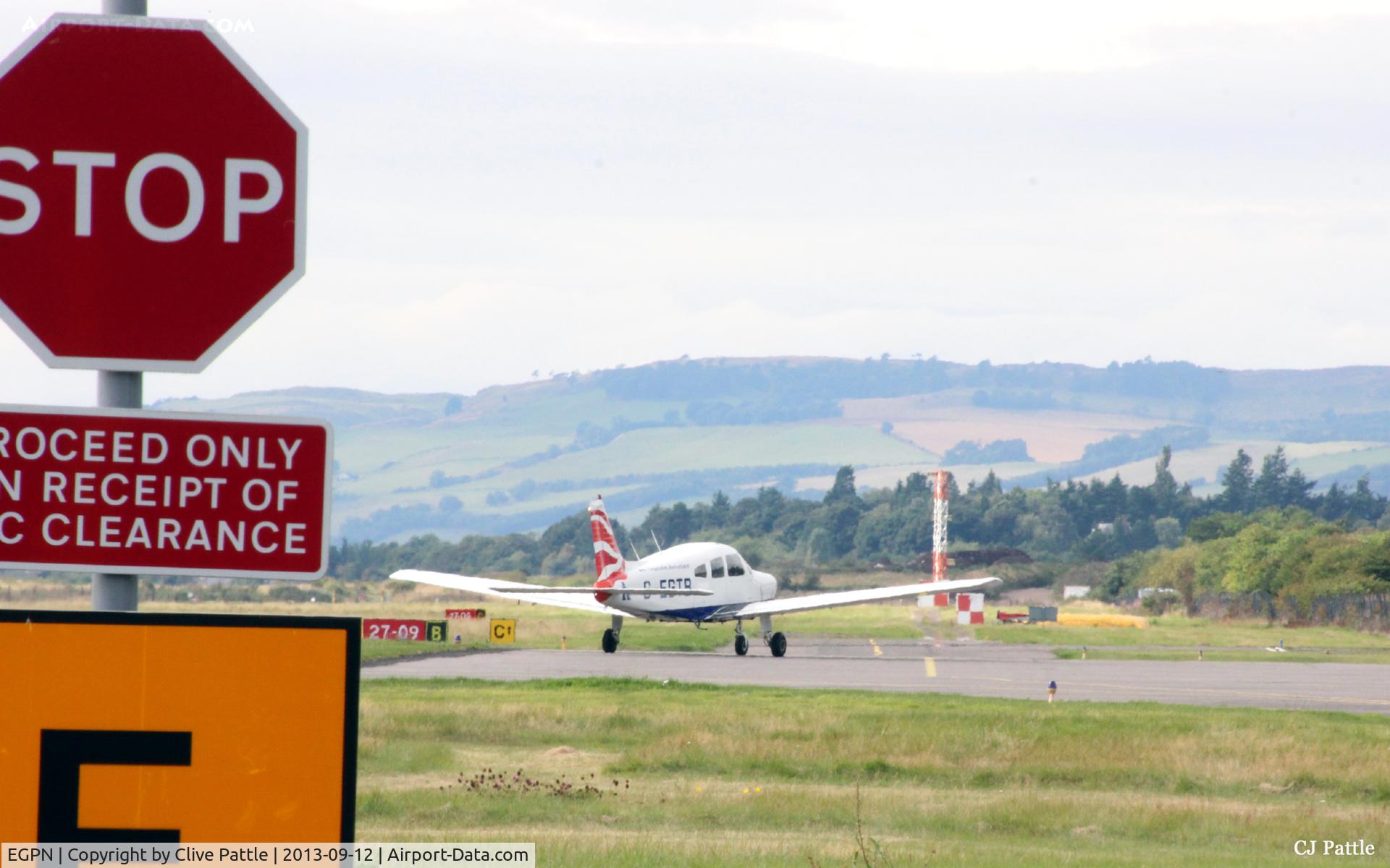 Dundee Airport, Dundee, Scotland United Kingdom (EGPN) - Viewed from the east looking west - Dundee Riverside EGPN