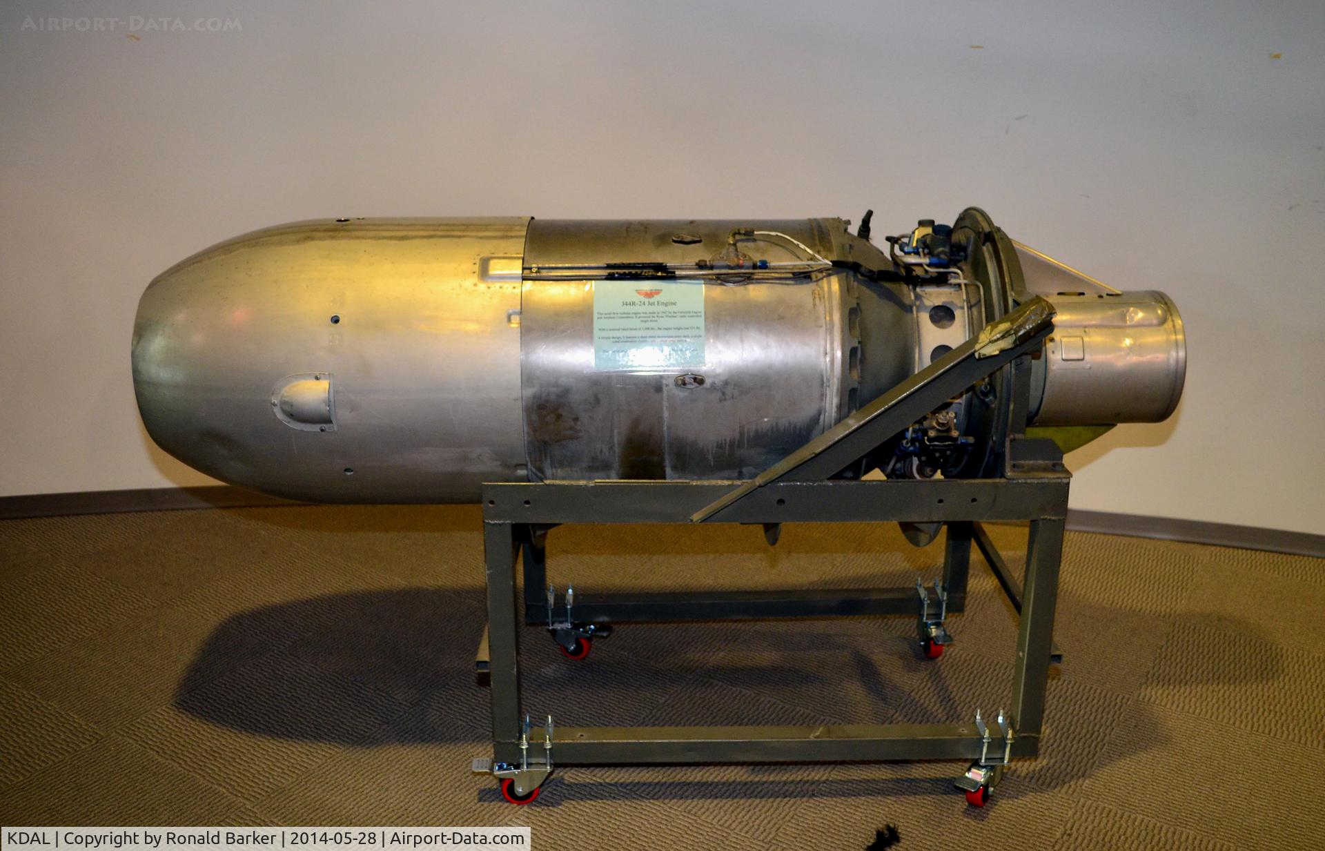 Dallas Love Field Airport (DAL) - J44R-24 Fairchild jet engine Frontiers of Flight Museum DAL