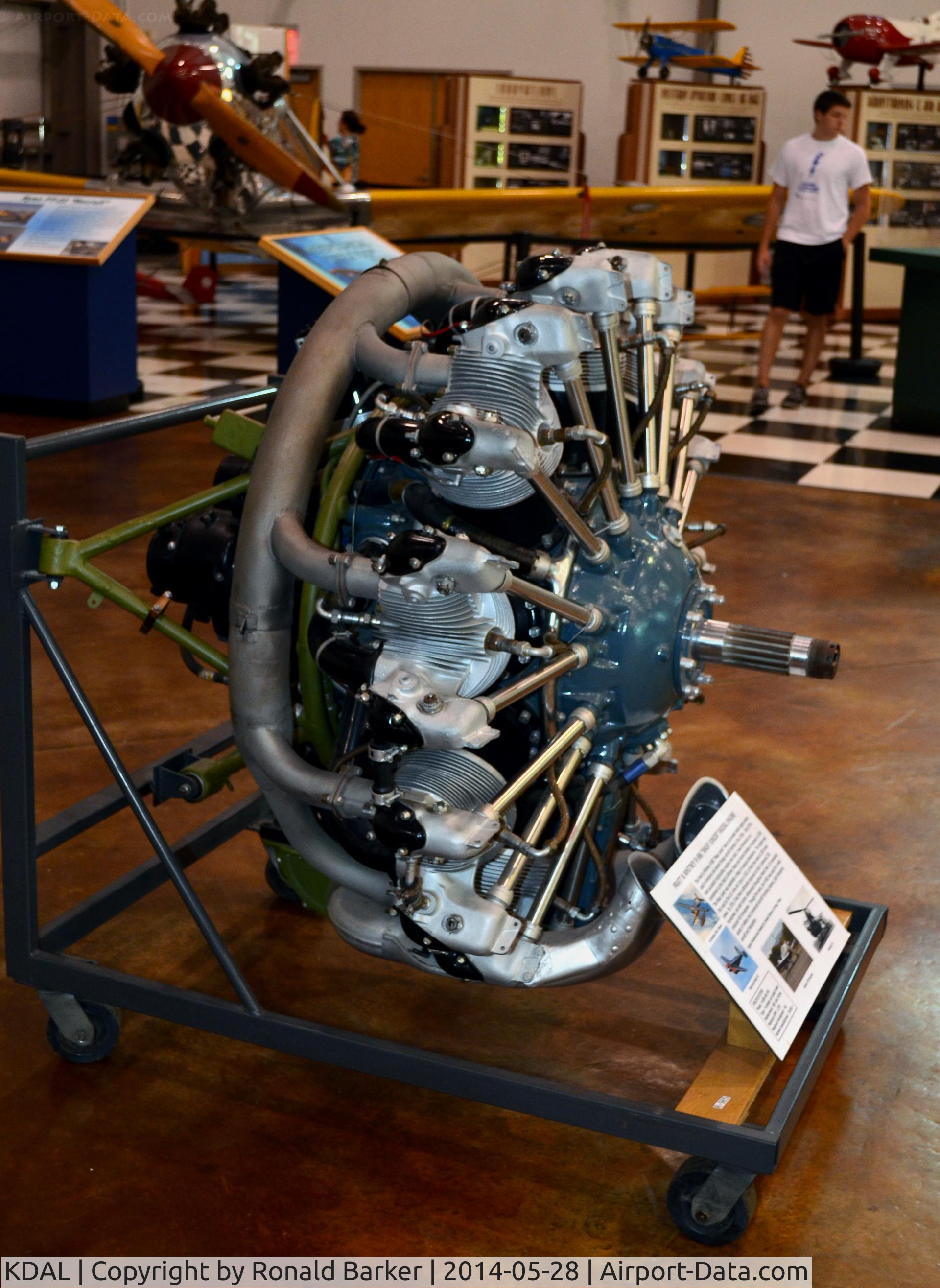 Dallas Love Field Airport (DAL) - PW R-986 Wasp Jr radial engine Frontiers of Flight Museum DAL