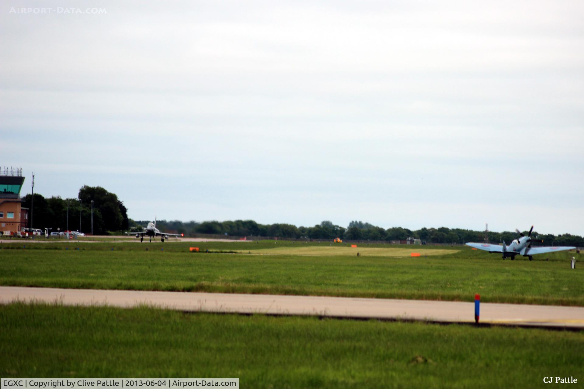 RAF Coningsby Airport, Coningsby, England United Kingdom (EGXC) - RAF Coningsby airfield view