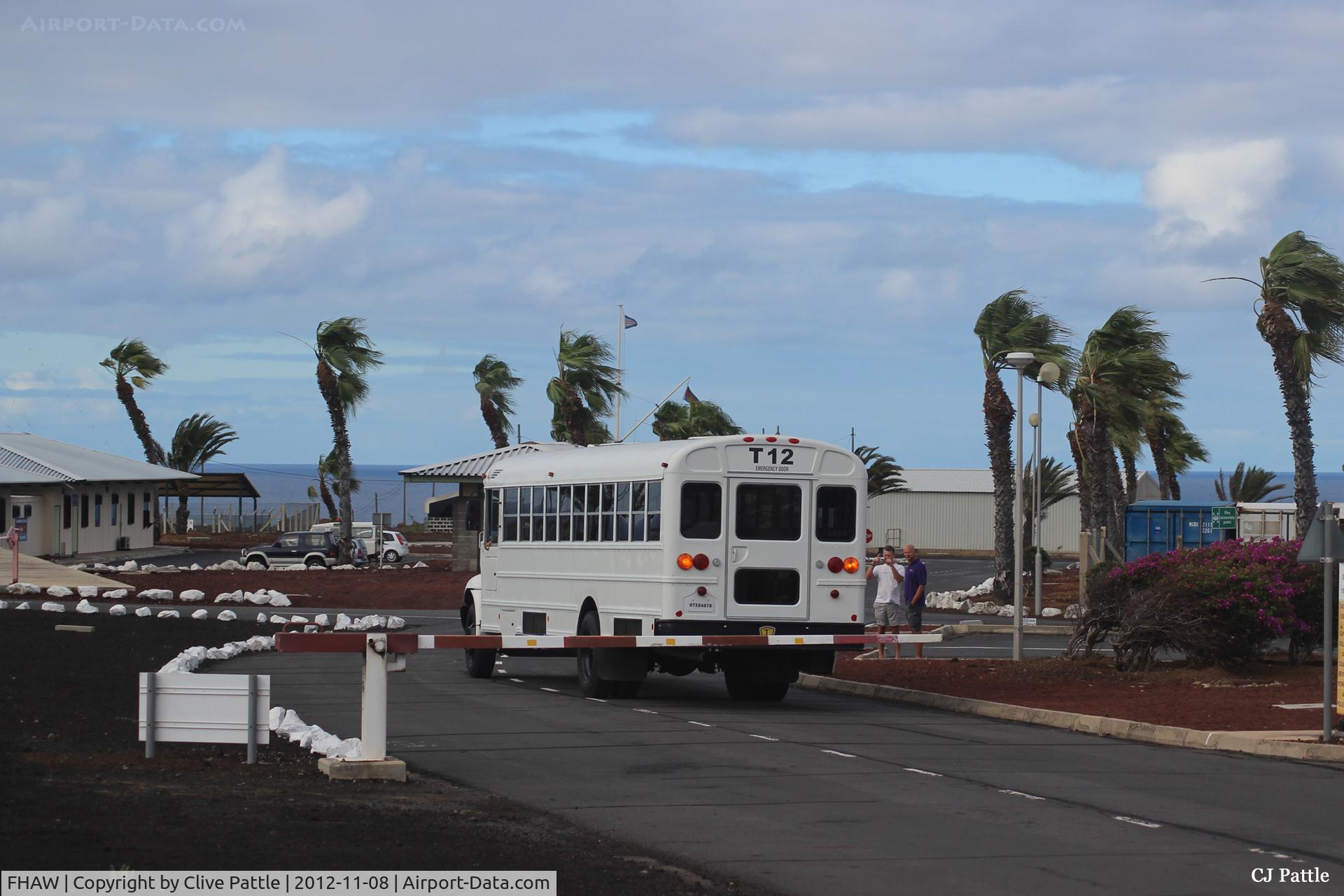 FHAW Airport - Some of the airport buildings at Ascension Island FHAW