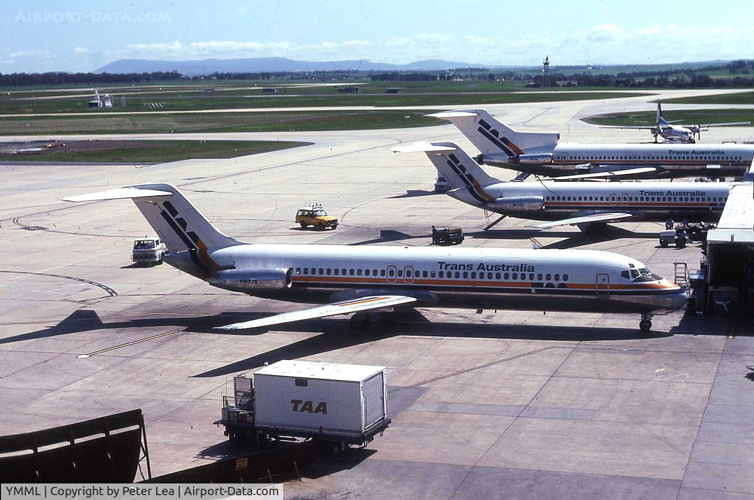 Melbourne International Airport, Tullamarine, Victoria Australia (YMML) - TAA aircraft at Melbourne airport in 1983