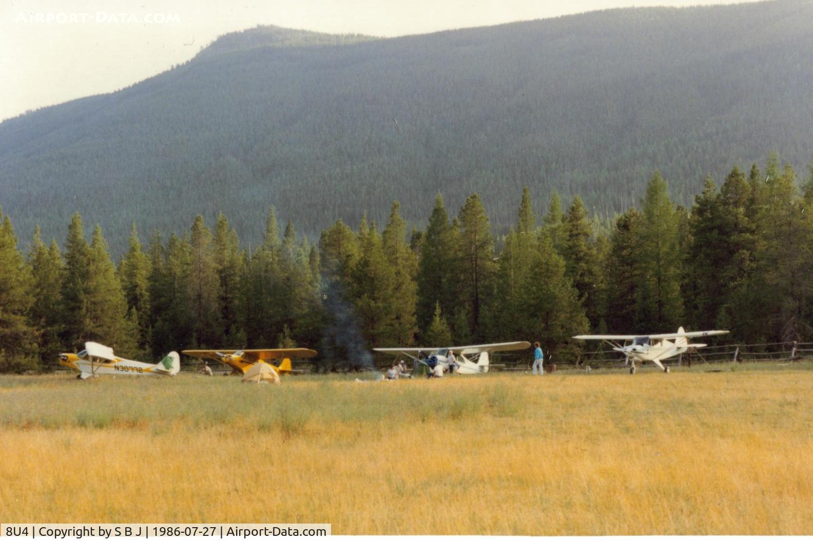 Spotted Bear /usfs/ Airport (8U4) - Late afternoon and quiet time at Spotted Bear after flying in this day.