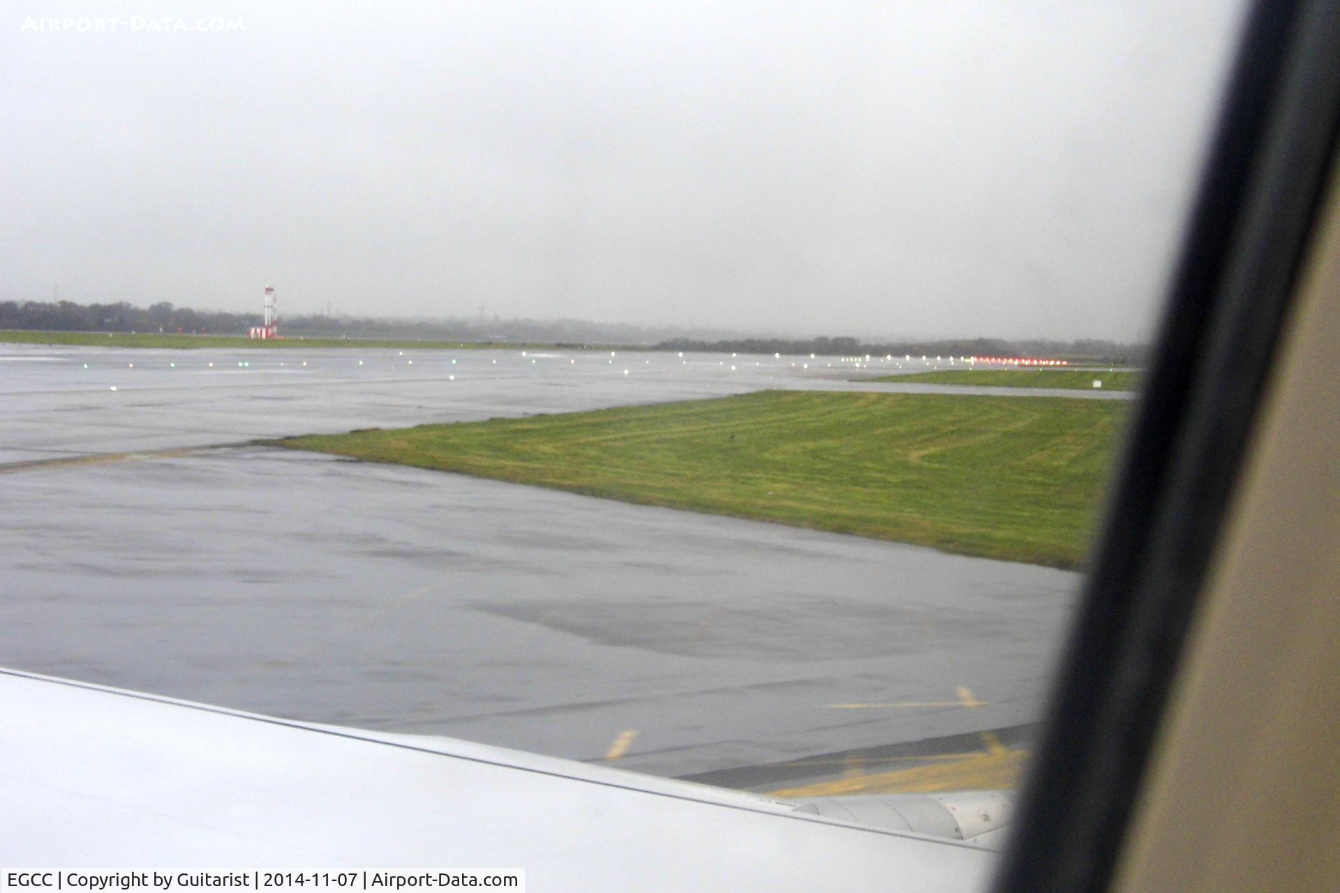 Manchester Airport, Manchester, England United Kingdom (EGCC) - A wet arrival back into MAN