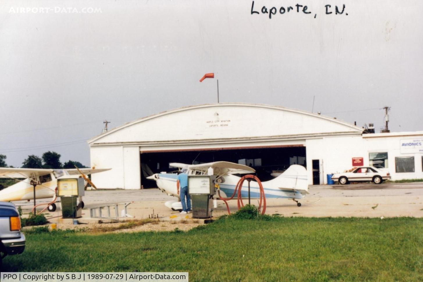 La Porte Municipal Airport (PPO) - N3368E getting gas at LaPorte.
