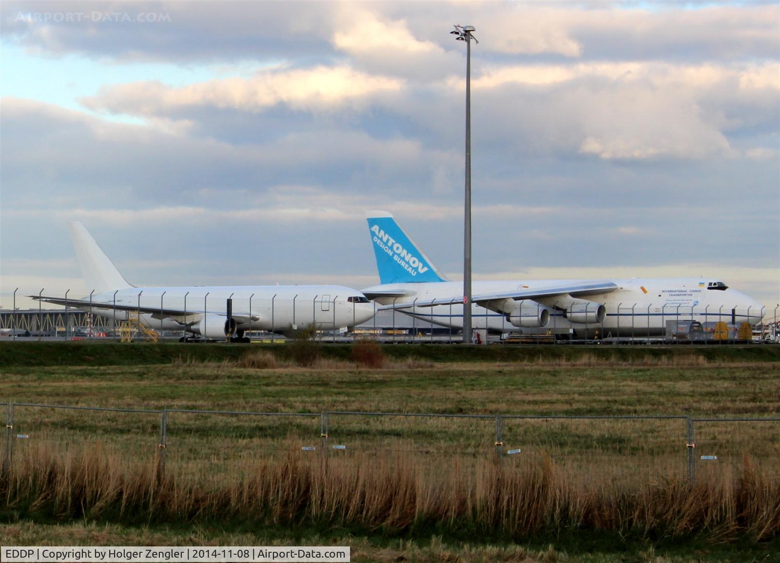 Leipzig/Halle Airport, Leipzig/Halle Germany (EDDP) - Blue and white are todays colors on apron 2.....