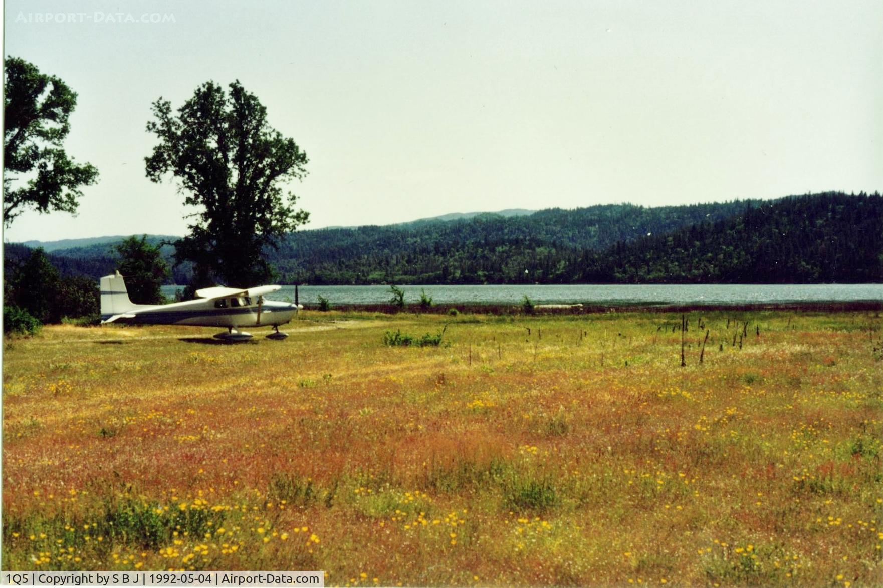 Gravelly Valley Airport (1Q5) - 69E at Lake Pillsbury in the spring time.Nice!!