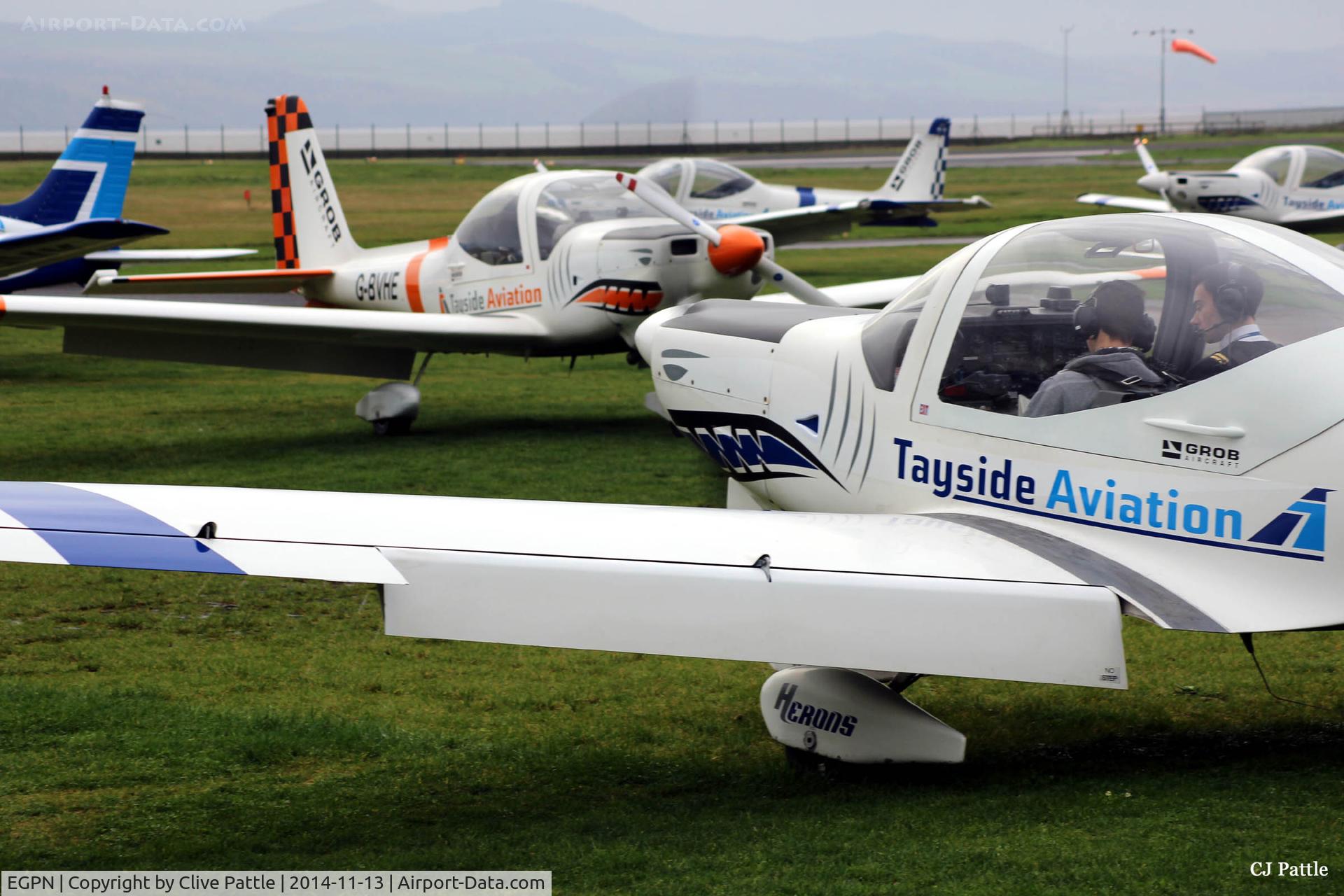 Dundee Airport, Dundee, Scotland United Kingdom (EGPN) - A close-up shot of the Tayside Aviation action at Dundee Riverside EGPN.