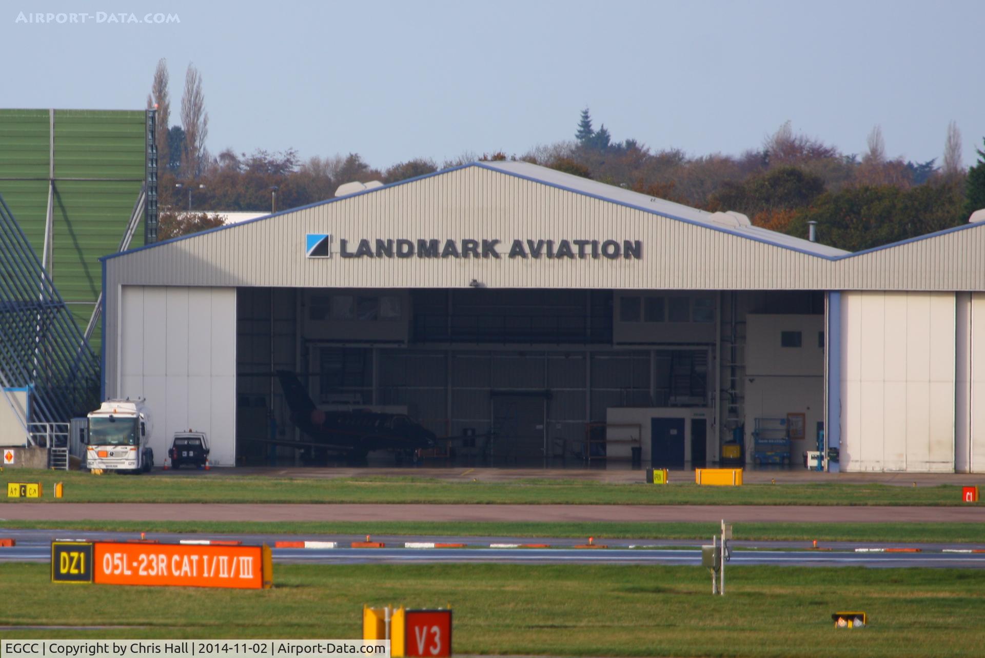 Manchester Airport, Manchester, England United Kingdom (EGCC) - Landmark Aviation, new FBO at Manchester