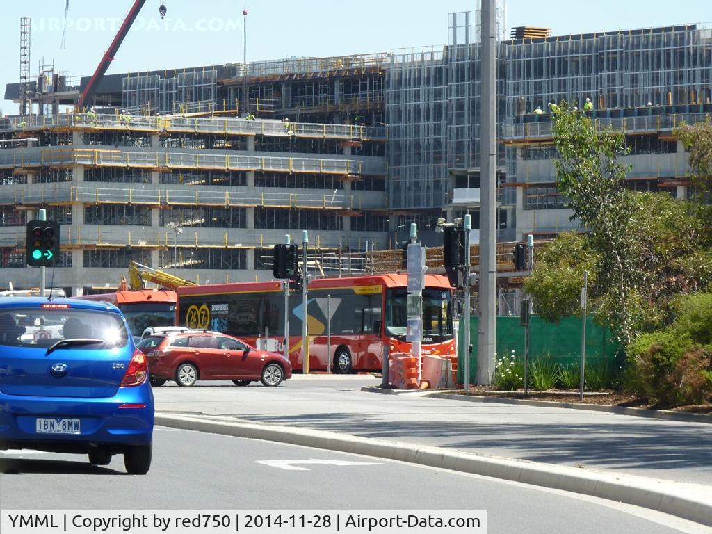 Melbourne International Airport, Tullamarine, Victoria Australia (YMML) - New construction adjacent to T3 at Melbourne airport 