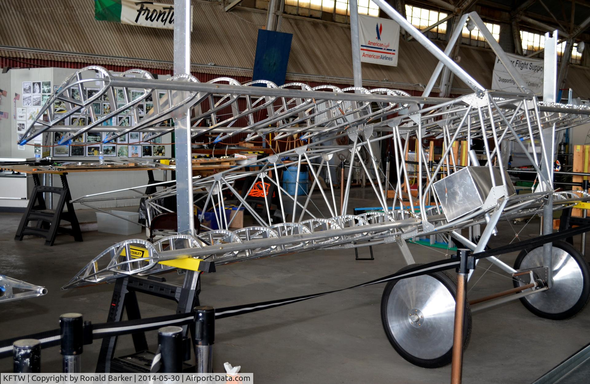 Fort Worth Meacham International Airport (FTW) - Aluminum frame for bi-plane at Vintage Flight Museum