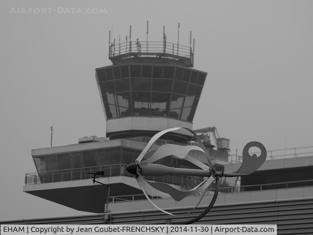 Amsterdam Schiphol Airport, Haarlemmermeer, near Amsterdam Netherlands (EHAM) - wind gauge and tower
