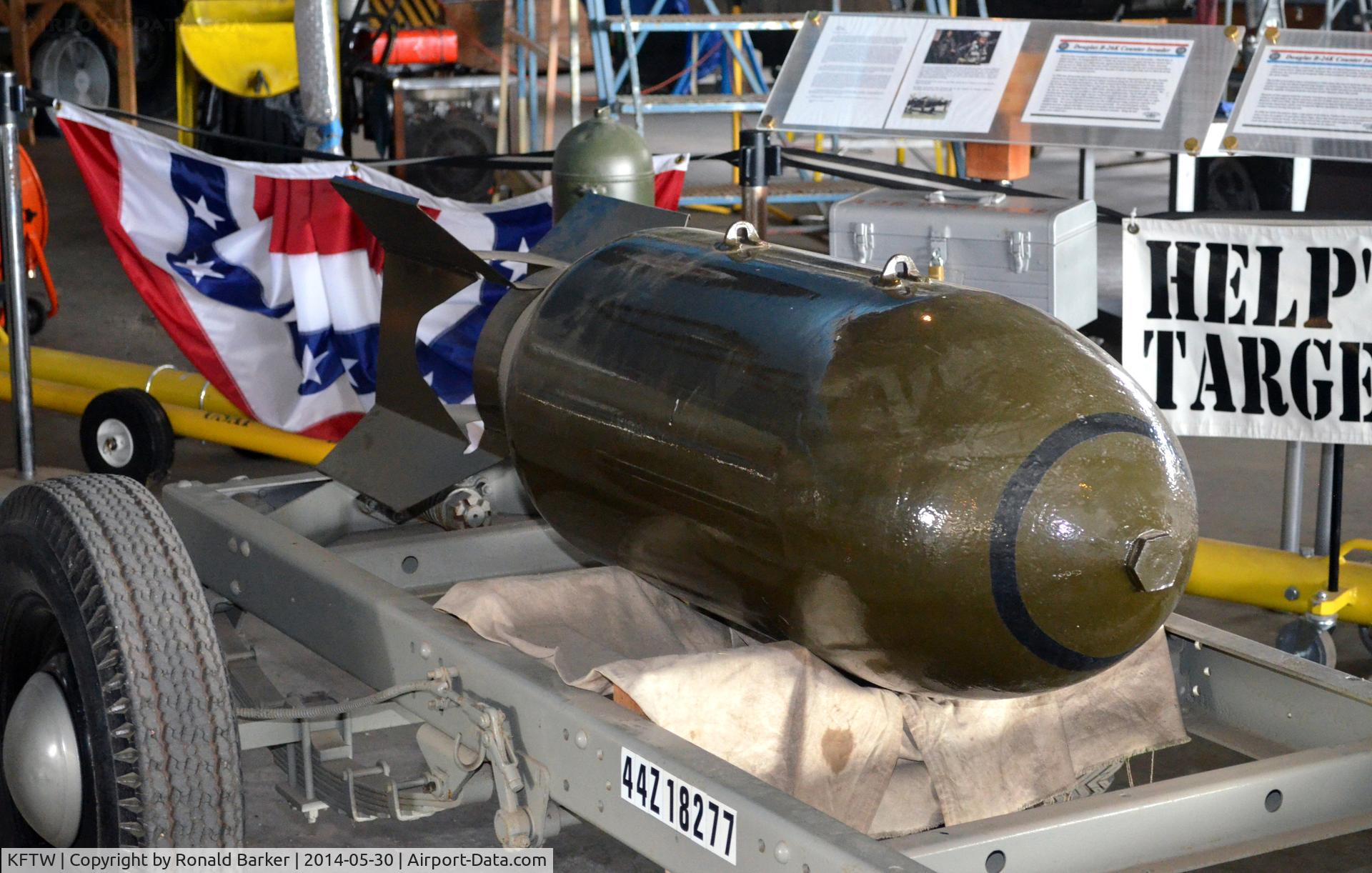 Fort Worth Meacham International Airport (FTW) - Bomb on display Vintage Flight Museum