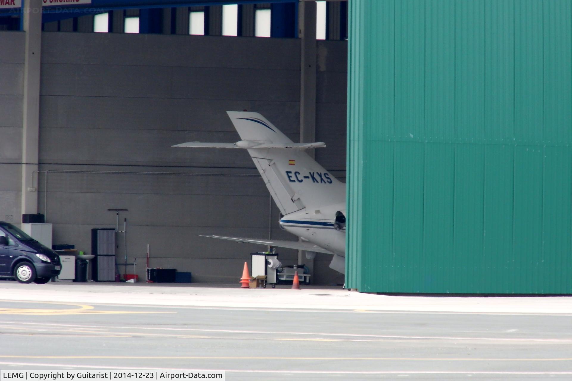 Málaga Airport, Málaga Spain (LEMG) - One of the maintenance hangars on the GA at Malaga