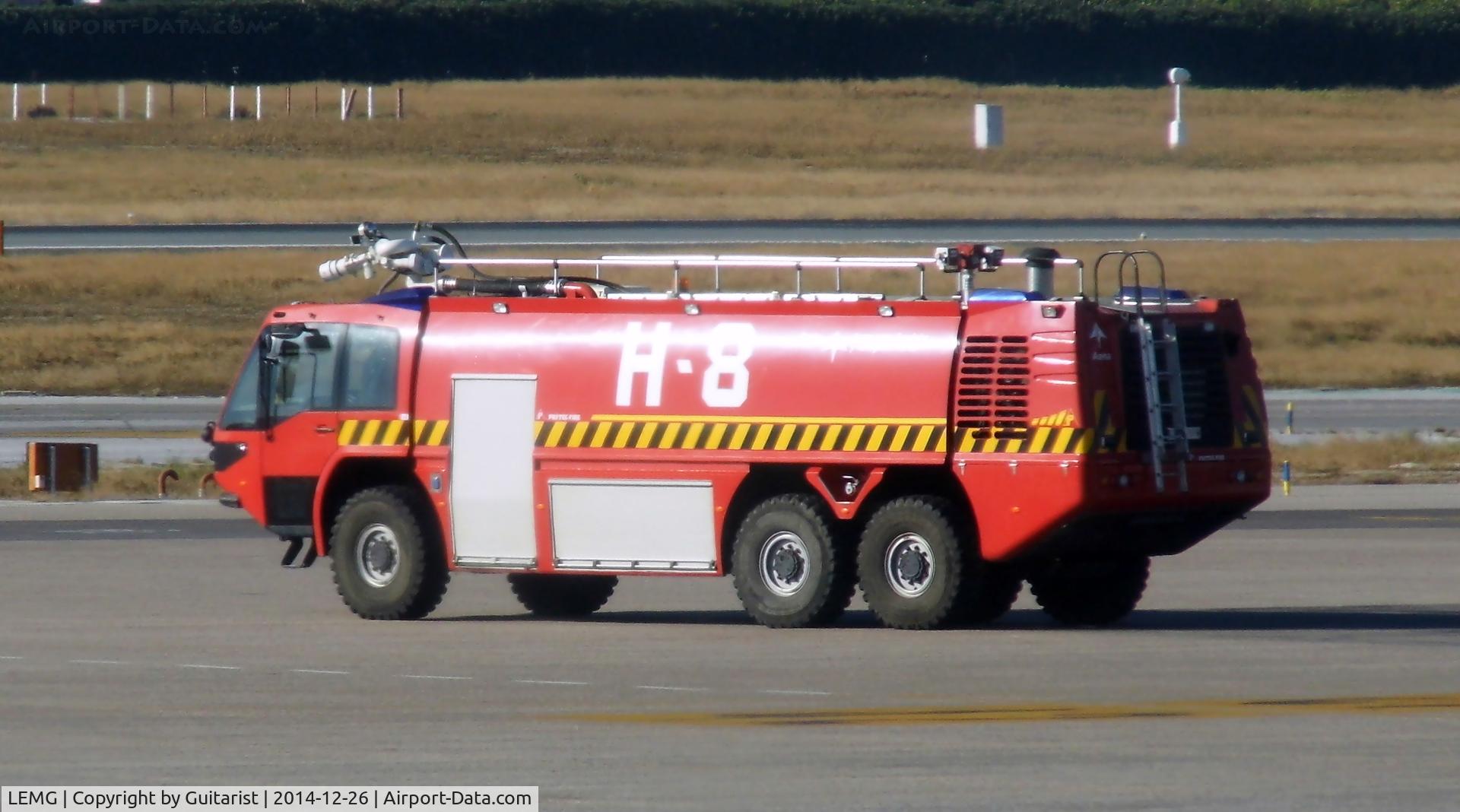 Málaga Airport, Málaga Spain (LEMG) - Airport emergency vehicle out for a spin at Malaga