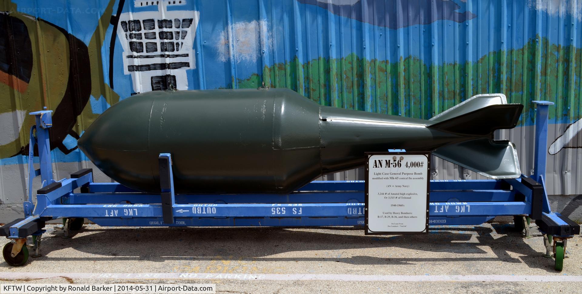 Fort Worth Meacham International Airport (FTW) - AN M-56 4000 lb bomb