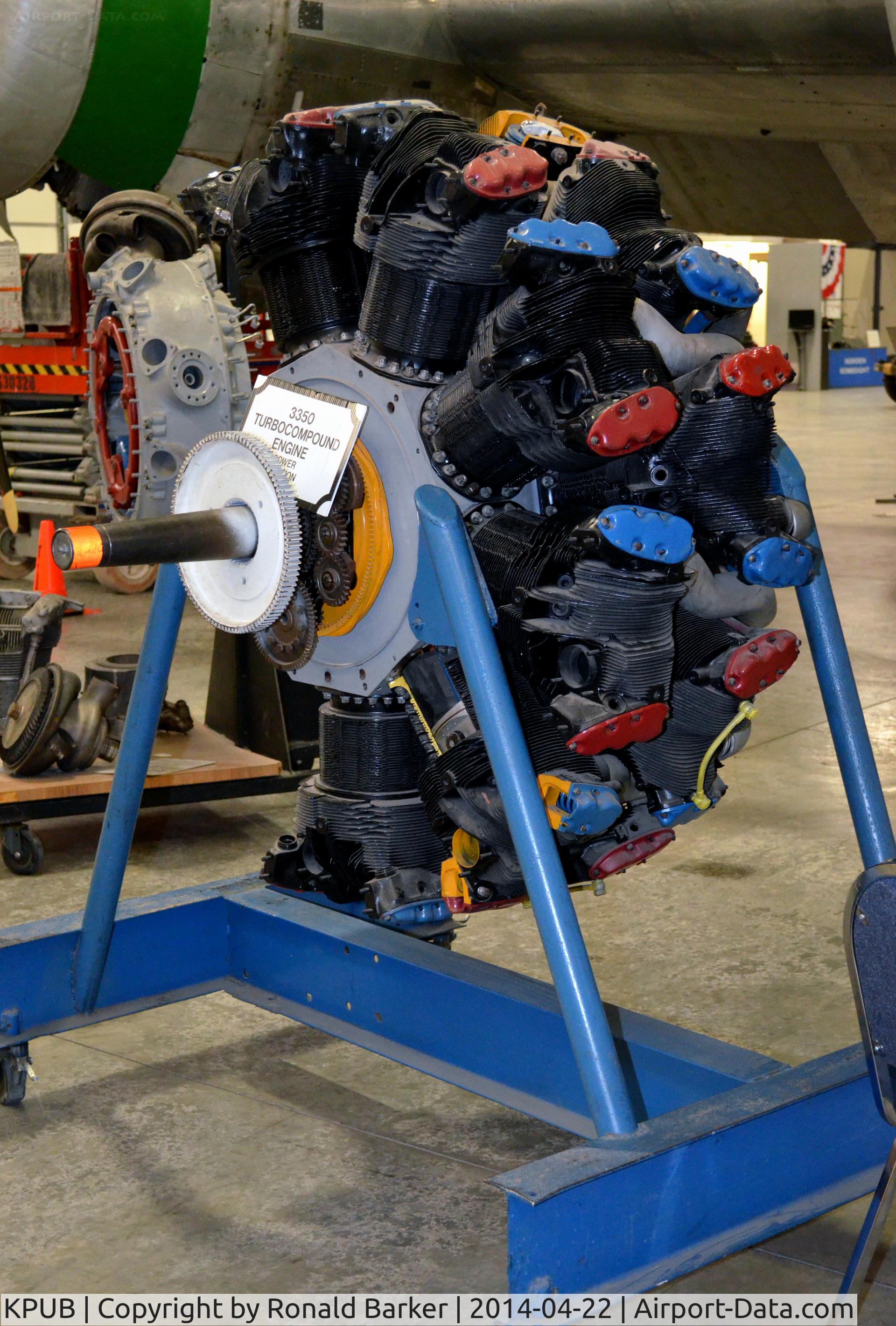 Pueblo Memorial Airport (PUB) - R3350 engine-Weisbrod Aircraft Museum