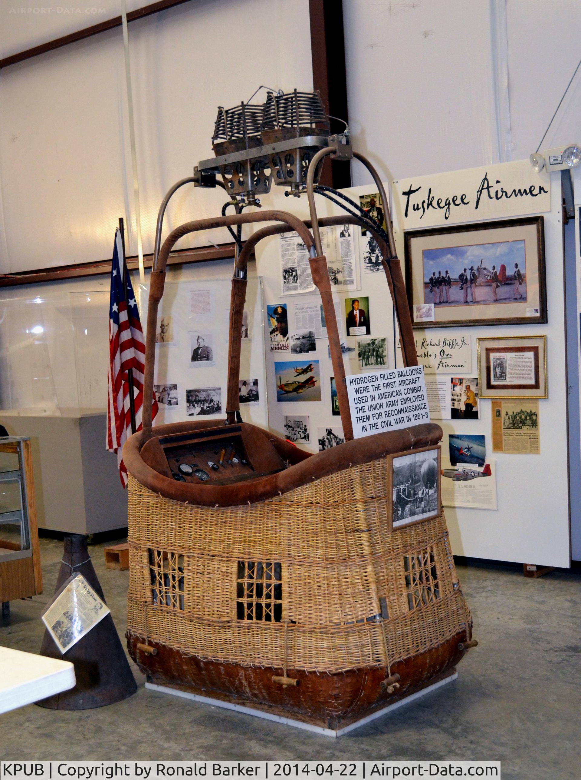 Pueblo Memorial Airport (PUB) - Balloon gondola- Weisbrod Aircraft Museum 