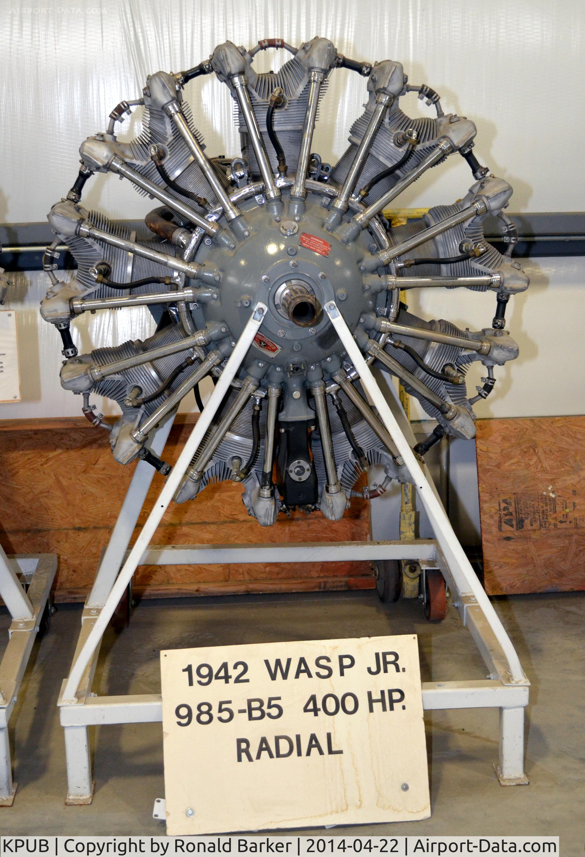 Pueblo Memorial Airport (PUB) - 1942 Wasp engine-Weisbrod Aircraft Museum