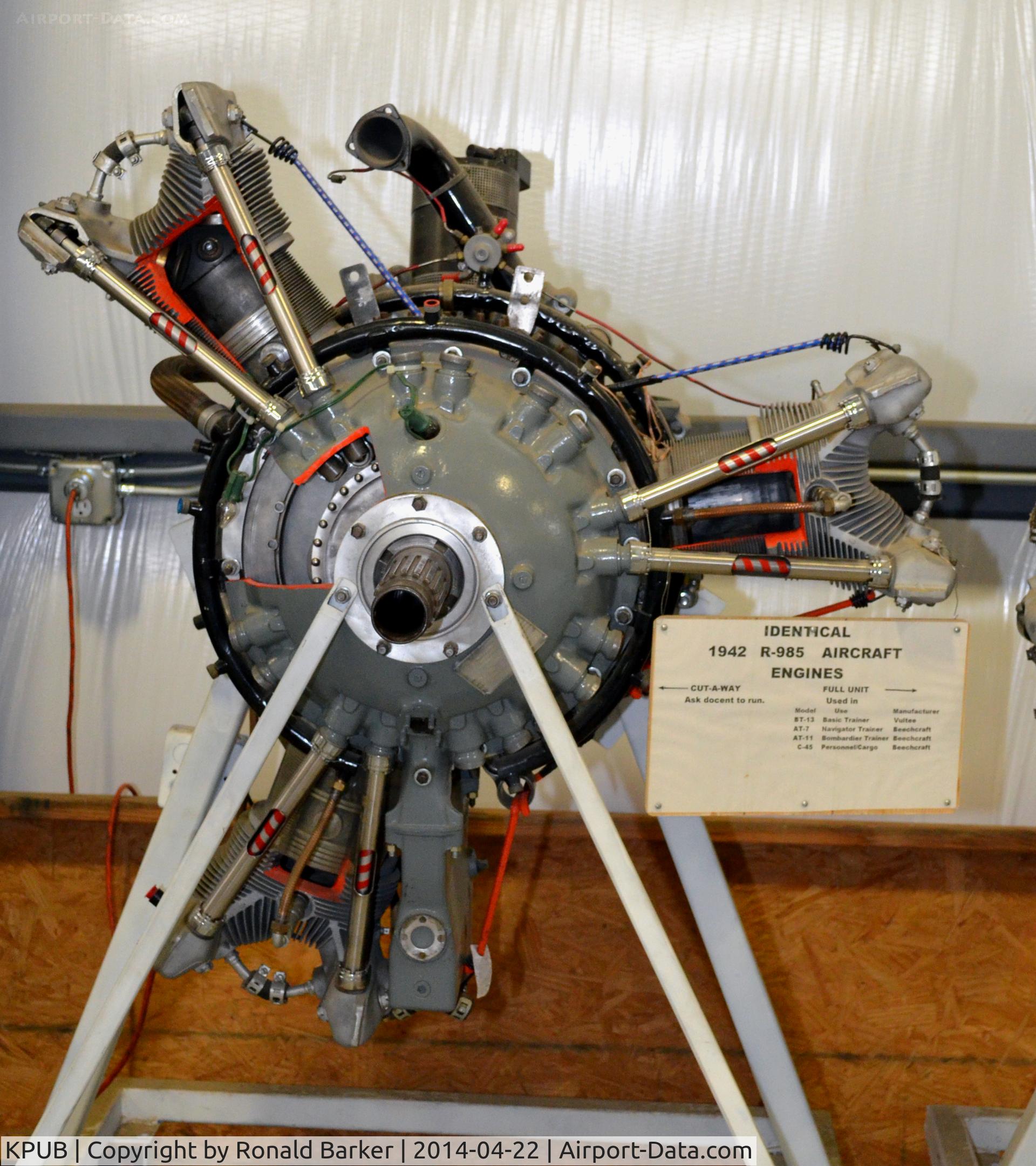 Pueblo Memorial Airport (PUB) - 1942 Wasp engine- Weisbrod Aircraft Museum