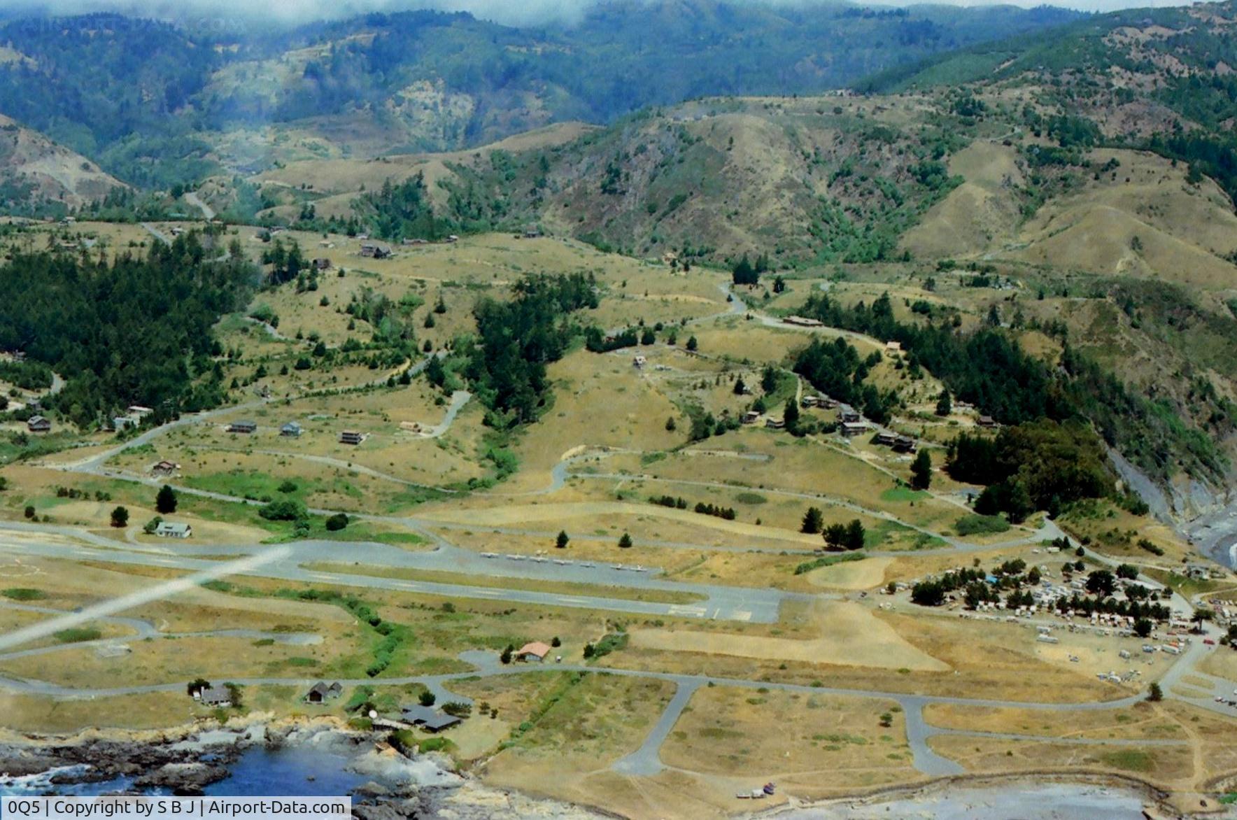 Shelter Cove Airport (0Q5) - Downwind at Shelter Cove in 1984. Always be watchful of the fog which has contributed to several accidents like a C172 on 8-13-76 & Beech on 7-31-80 and others. Fog gave me some anxious moments on one -VFR- departure. 