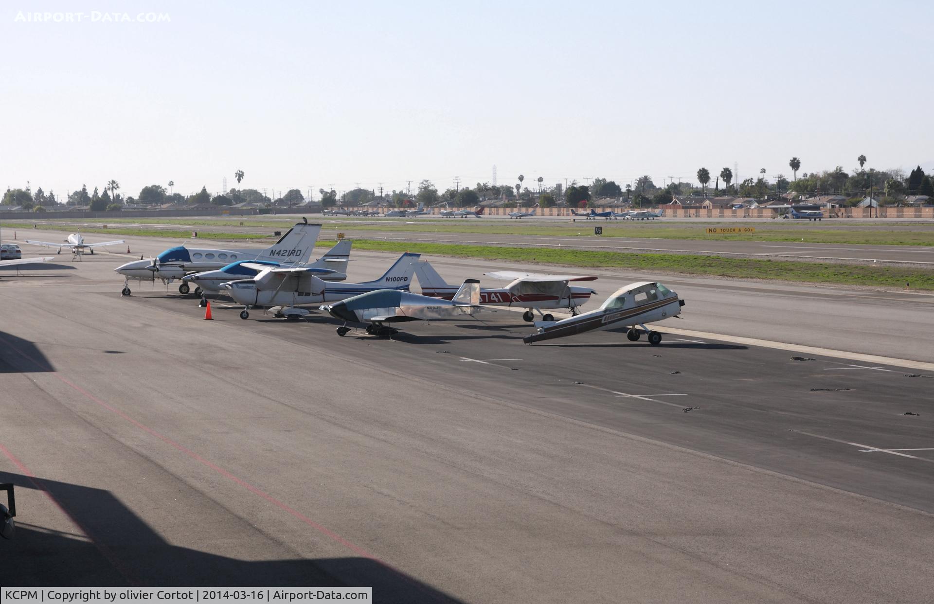 Compton/woodley Airport (CPM) - small airport in the middle of the vity