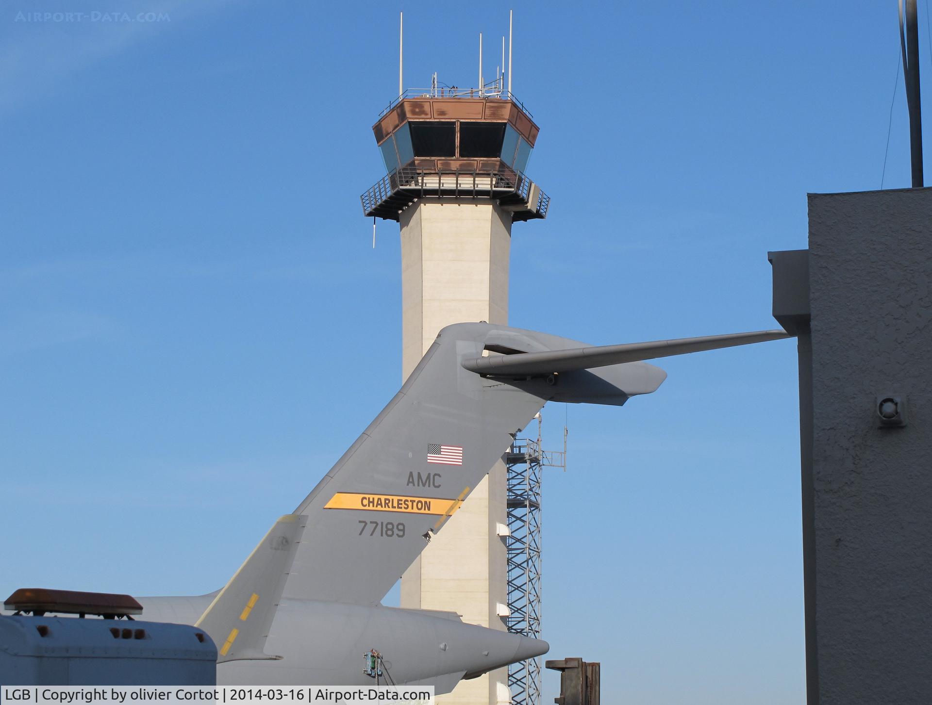Long Beach /daugherty Field/ Airport (LGB) - The tower and a C-17 that need some help...