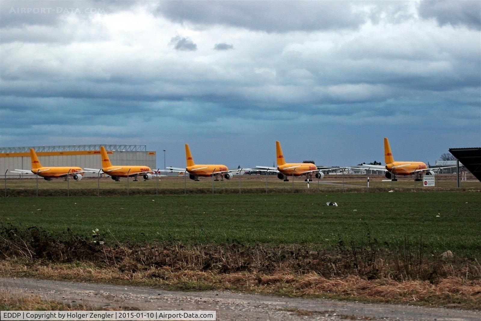 Leipzig/Halle Airport, Leipzig/Halle Germany (EDDP) - DHL-Ballet at Christmas rest.....
