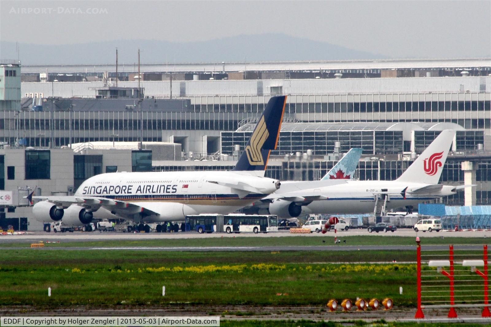 Frankfurt International Airport, Frankfurt am Main Germany (EDDF) - View square over FRA to departure on rwy 07C....