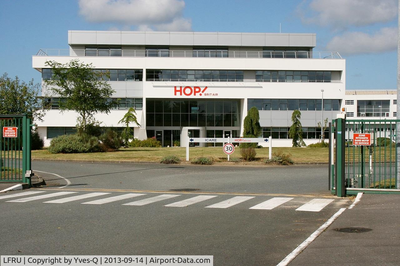 Morlaix Ploujean Airport, Morlaix France (LFRU) - HOP! Brit Air Head Office, Morlaix-Ploujean Airport (LFRU-MXN)