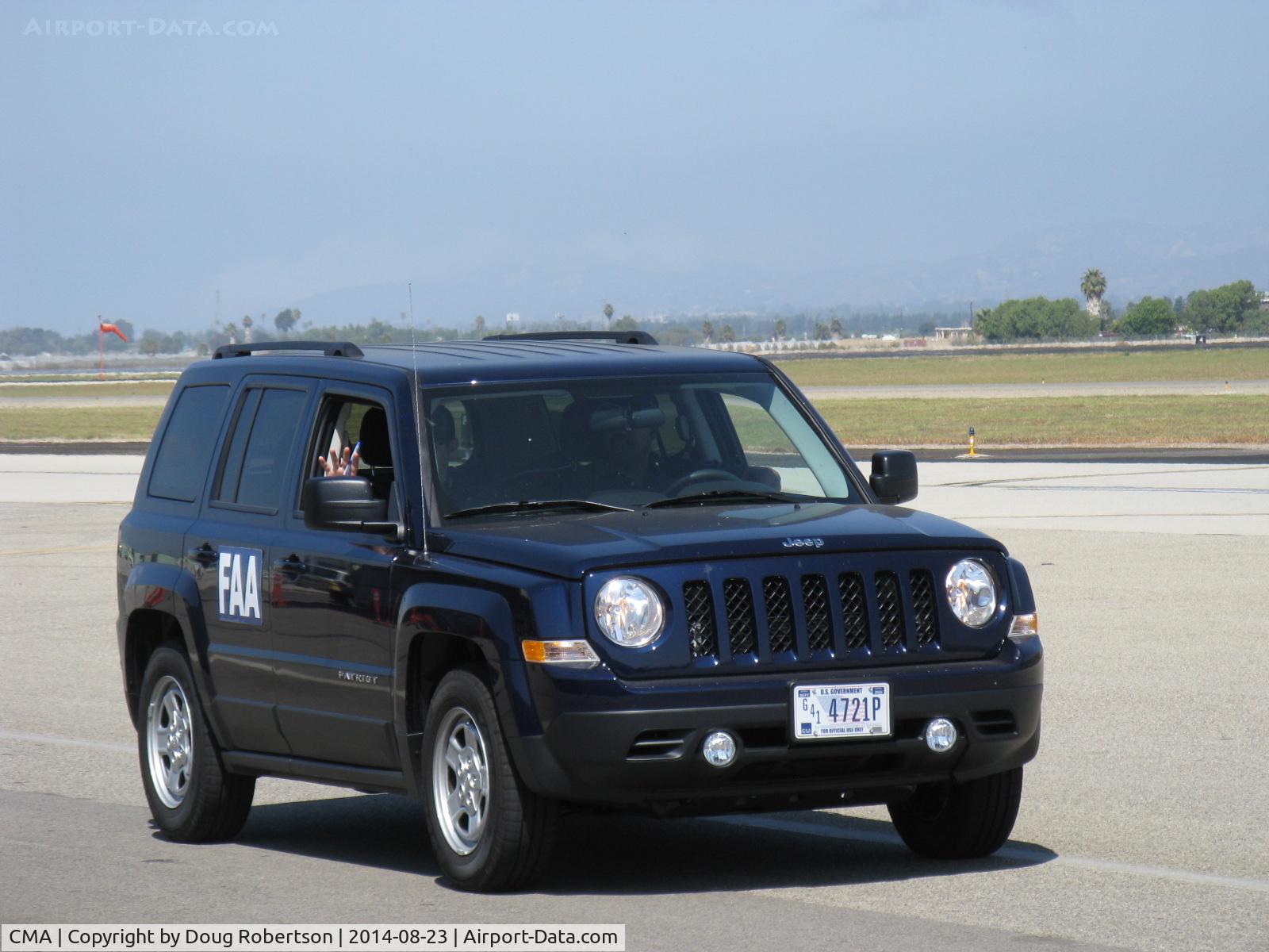 Camarillo Airport (CMA) - A welcome wave to photographer from the FAA; in 49+ years of flying-that's a FIRST!