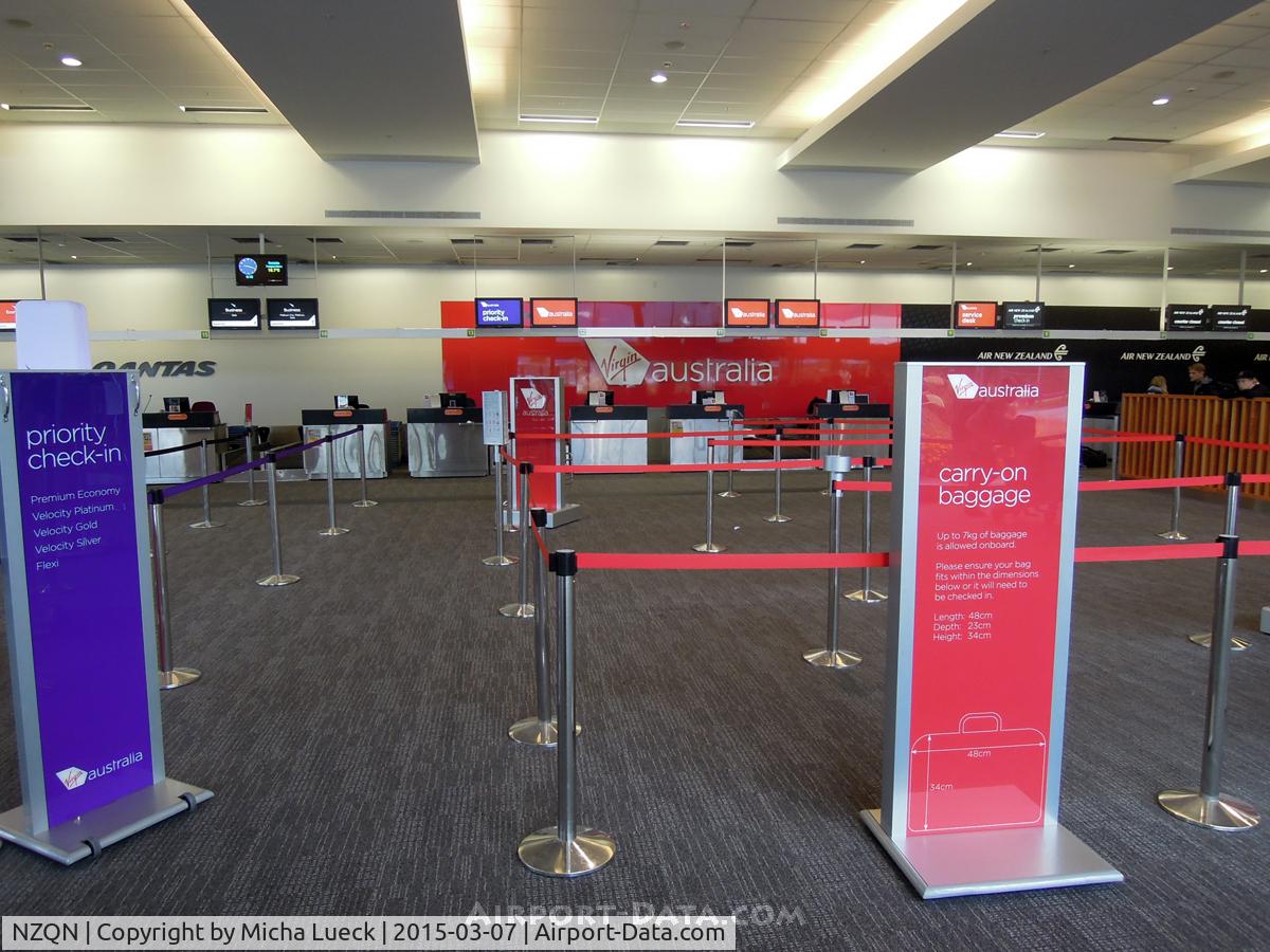Queenstown Airport, Queenstown New Zealand (NZQN) - Virgin Australia check-in area