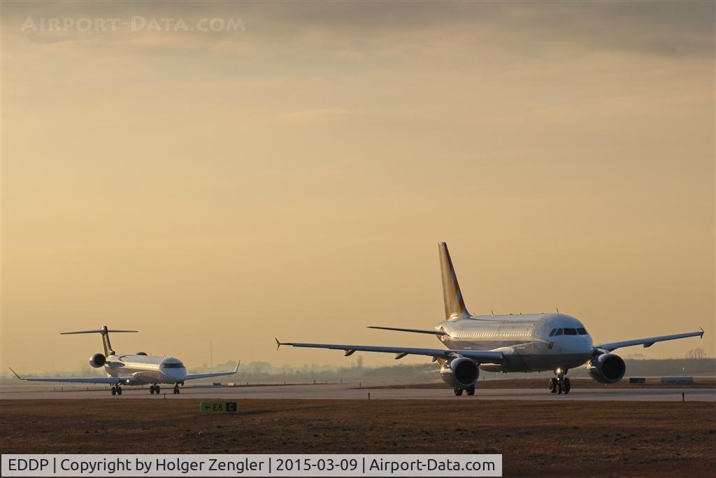 Leipzig/Halle Airport, Leipzig/Halle Germany (EDDP) - Rush hour on twy Alpha.....